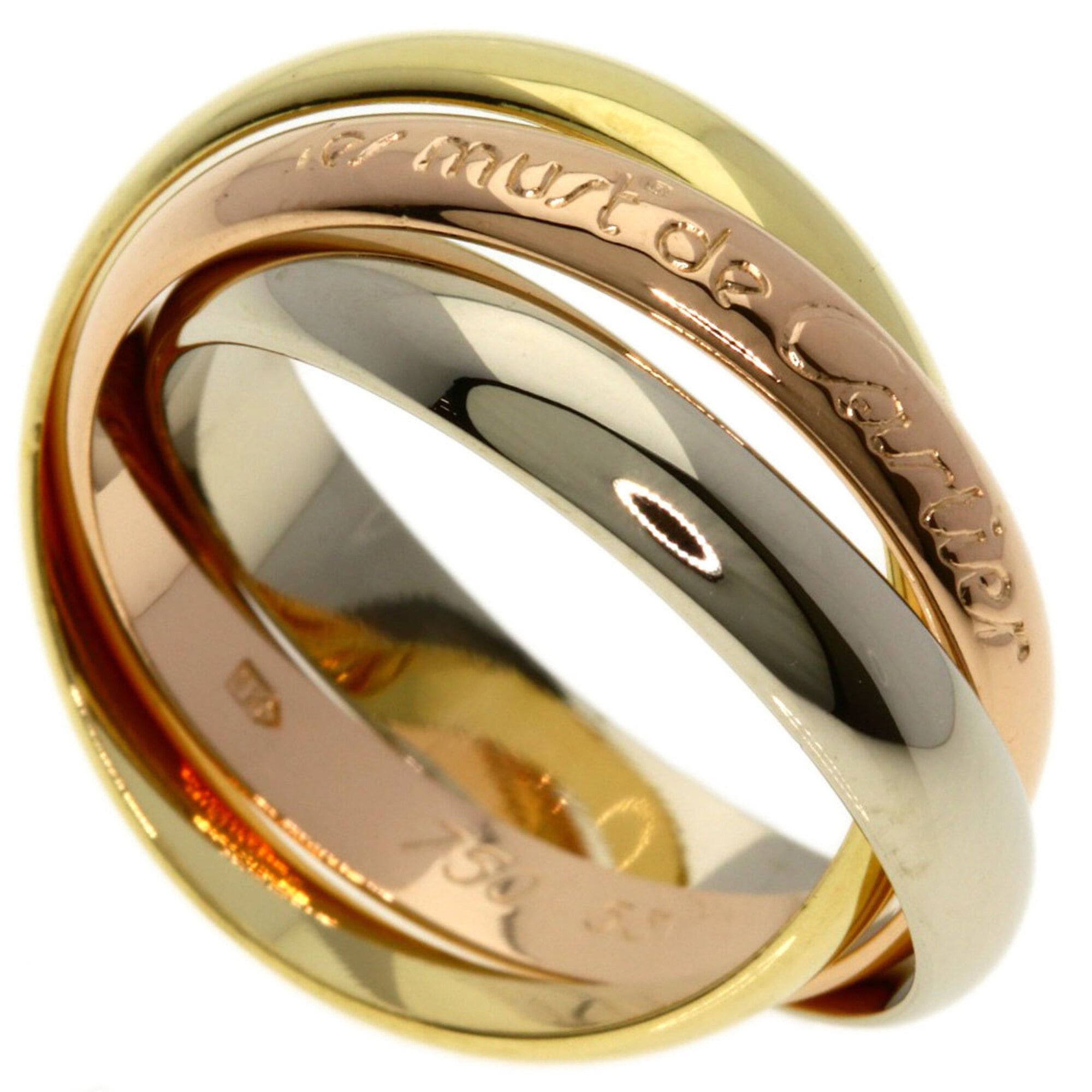 Cartier Cartier Trinity #53 Ring - 18K Yellow Gold/18K Pink White Gold Women's CARTIER Size ONE SIZE - 1 Thumbnail
