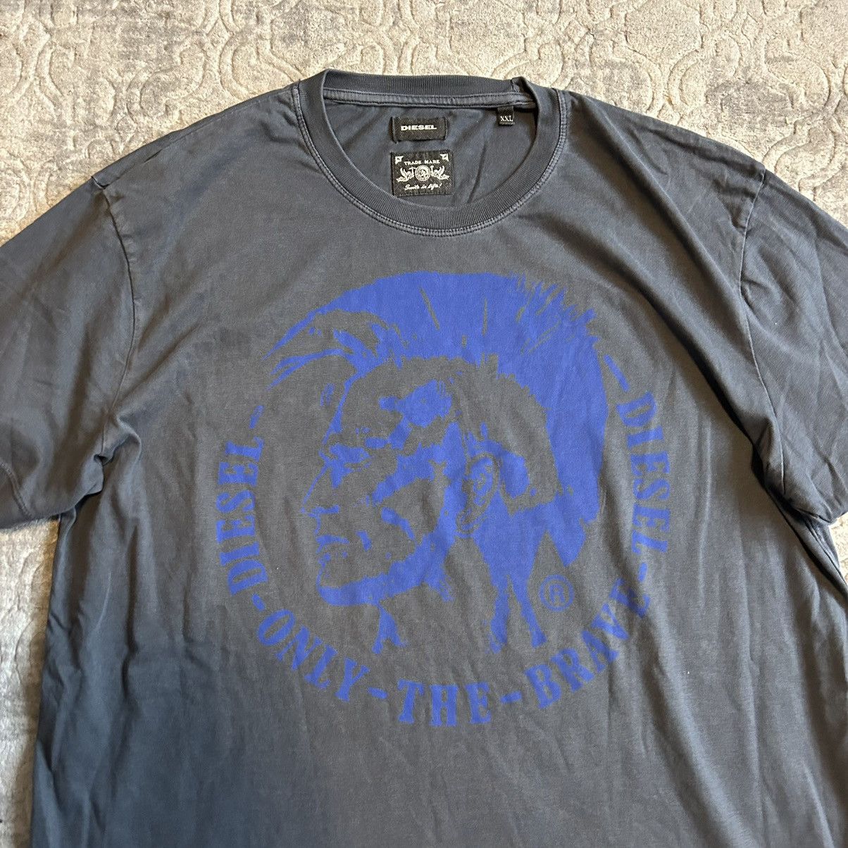 Diesel × Japanese Brand × Vintage Vintage Y2K Diesel t-shirt mohawk punk Size US XXL / EU 58 / 5 - 4 Thumbnail