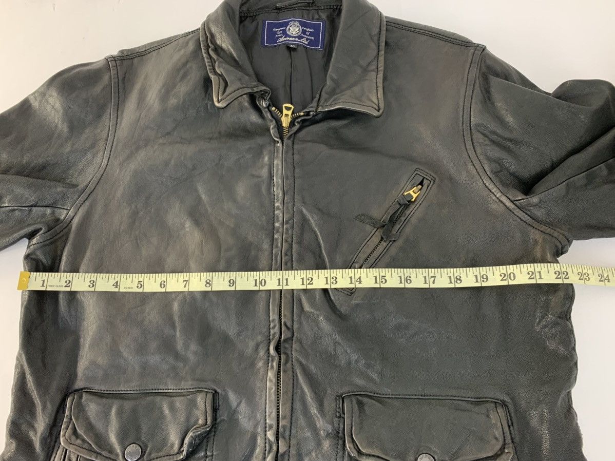 Avirex Vintage 90s Avirex Usa Flight Garment Leather Jacket Size US M / EU 48-50 / 2 - 10 Thumbnail
