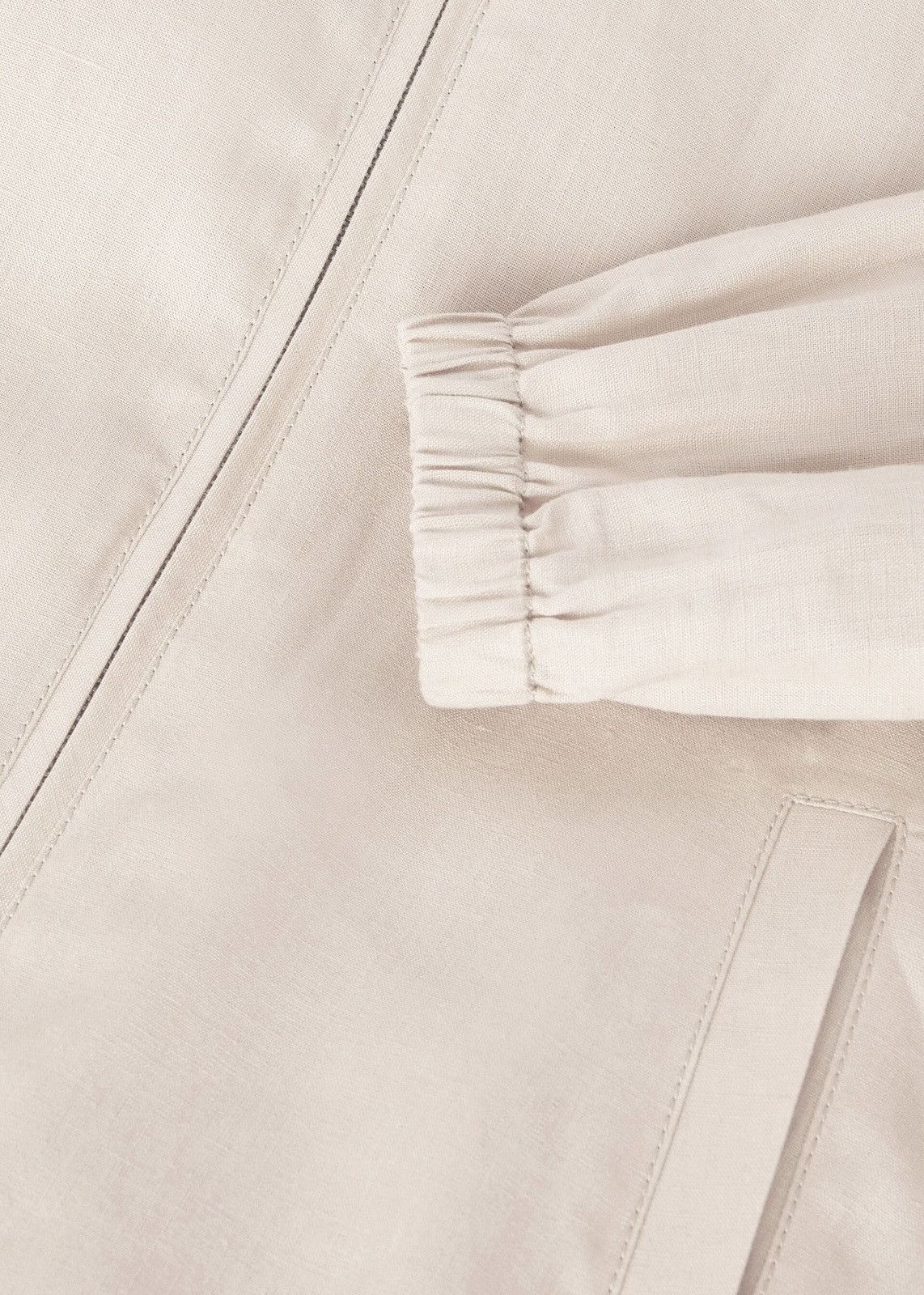 Loro Piana o1srvl11e0526 FAN6636 Elvis Jacket in Beige Size S / US 4 / IT 40 - 3 Thumbnail