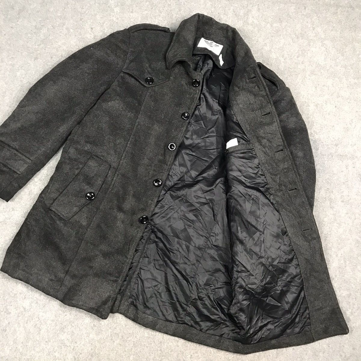 Giorgio Armani × Vintage GIORGIO ARMANI JAPAN COLLECTION BUTTON WOOL JACKET Size US M / EU 48-50 / 2 - 10 Thumbnail