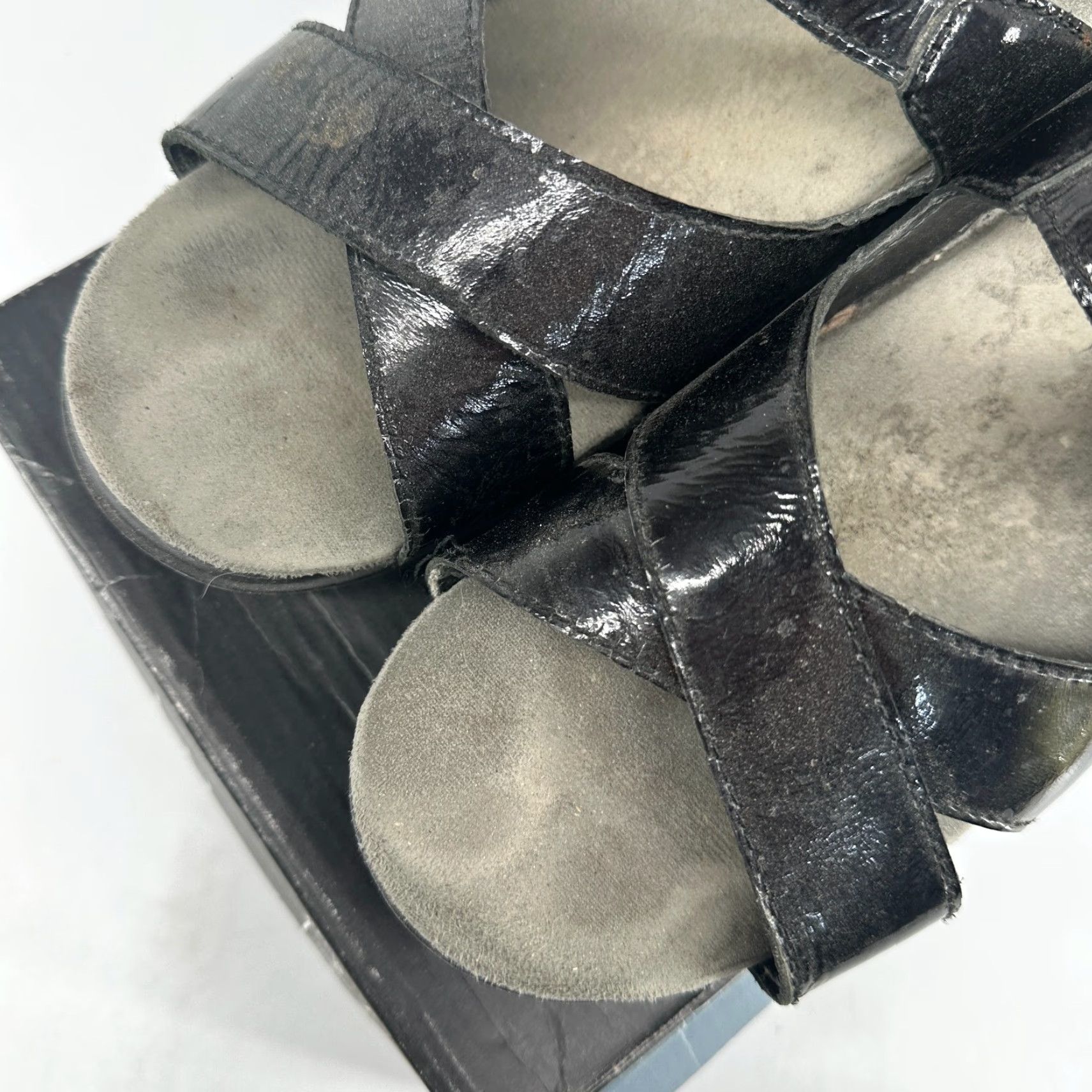 Dansko Dansko Sandal Black Women's Size 40 Criss-Cross Strap Leather Slip On Slide Shoes Womens Shoes Leather Slip On Comfort Casual Wedge All Season Size US 8 / IT 38 - 3 Thumbnail