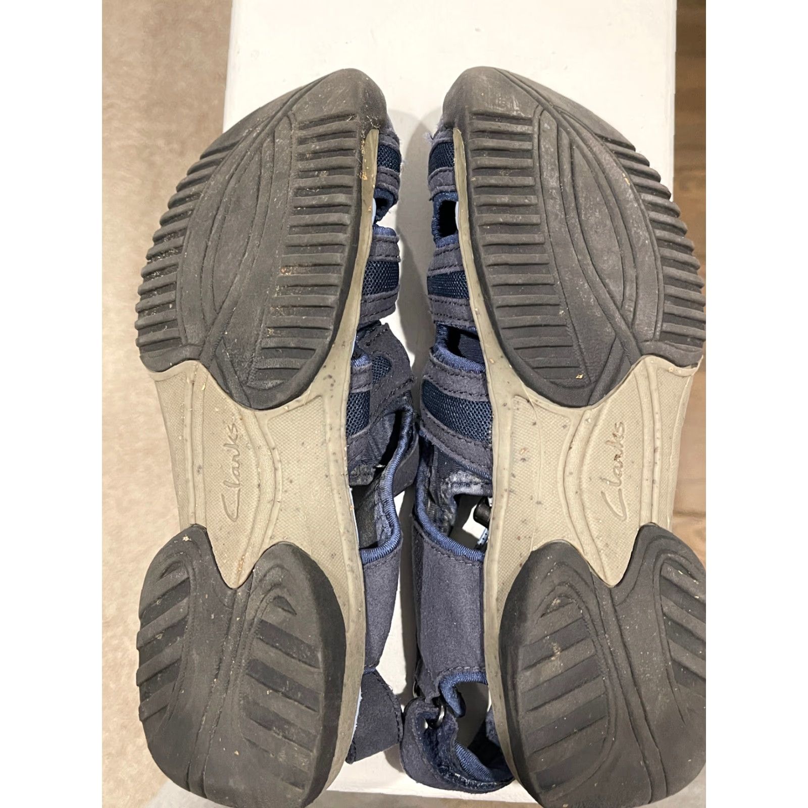 Clarks VINTAGE not applicable; but create title: Clarks Tuvia Maddee Womens Closed Toe Trail Fisherman Sandals Sz 8 M Blue Modern Sport Sandal Size US 8 / IT 38 - 4 Thumbnail