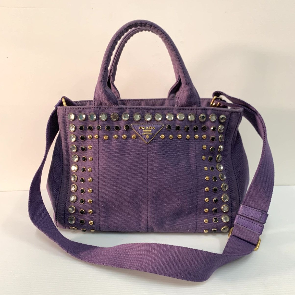 Prada Prada Canvas Handbag Size ONE SIZE - 1 Thumbnail