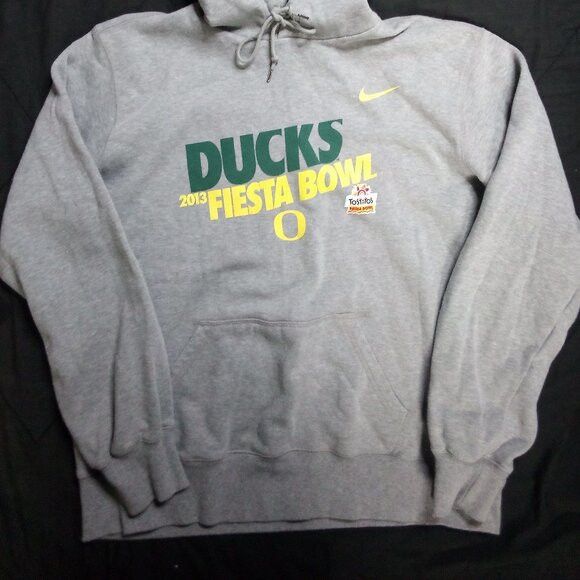 NCAA × Nike Nike Oregon Ducks Fiesta Bowl 2013 Hoodie Sweatshirt Size US XL / EU 56 / 4 - 3 Thumbnail