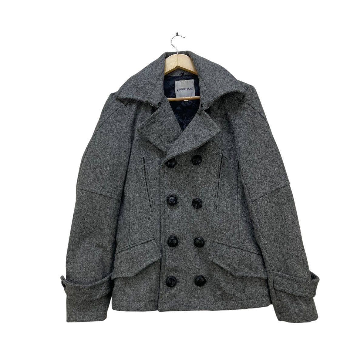 BUFFALO BOBS 🔥 Buffalo Bobs double-breasted wool-blend peacoat Size US M / EU 48-50 / 2 - 1 Thumbnail