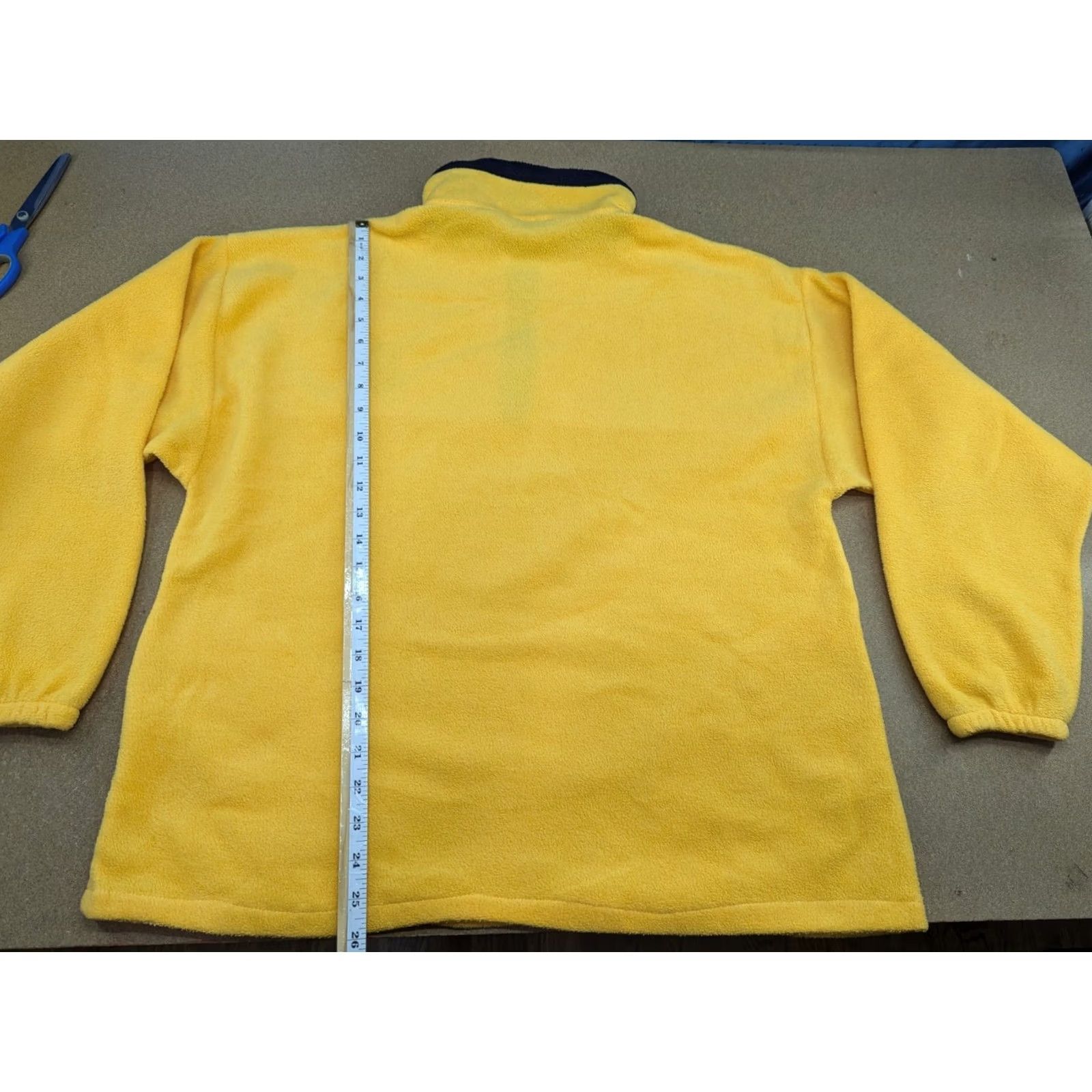 Vintage VINTAGE Ameritex Sweatshirt Mens L Made in USA San Diego Yellow 1/4 Zip Activewear Knit Polyester Size US L / EU 52-54 / 3 - 2 Thumbnail
