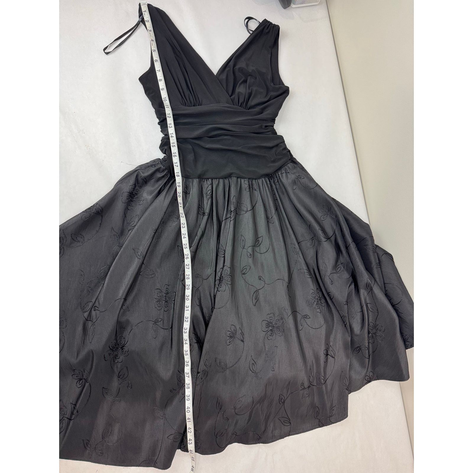 Other Whimsigoth Vintage SL Fashions Dress Embroidered Skirt 10 Size L / US 10 / IT 46 - 6 Thumbnail