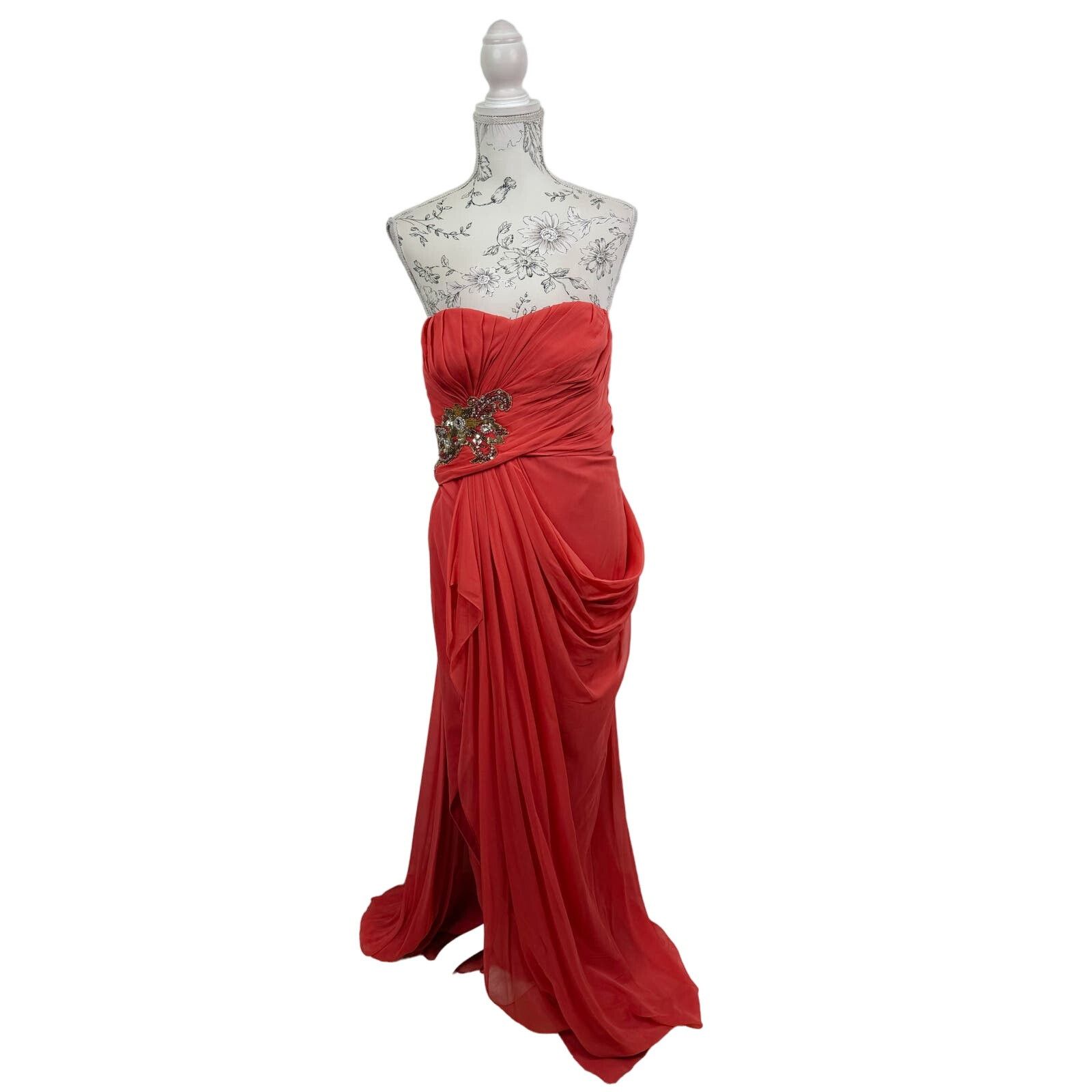 Marchesa Marchesa Notte Luxury Silk Pageant Cocktail Evening Size S / US 4 / IT 40 - 3 Thumbnail
