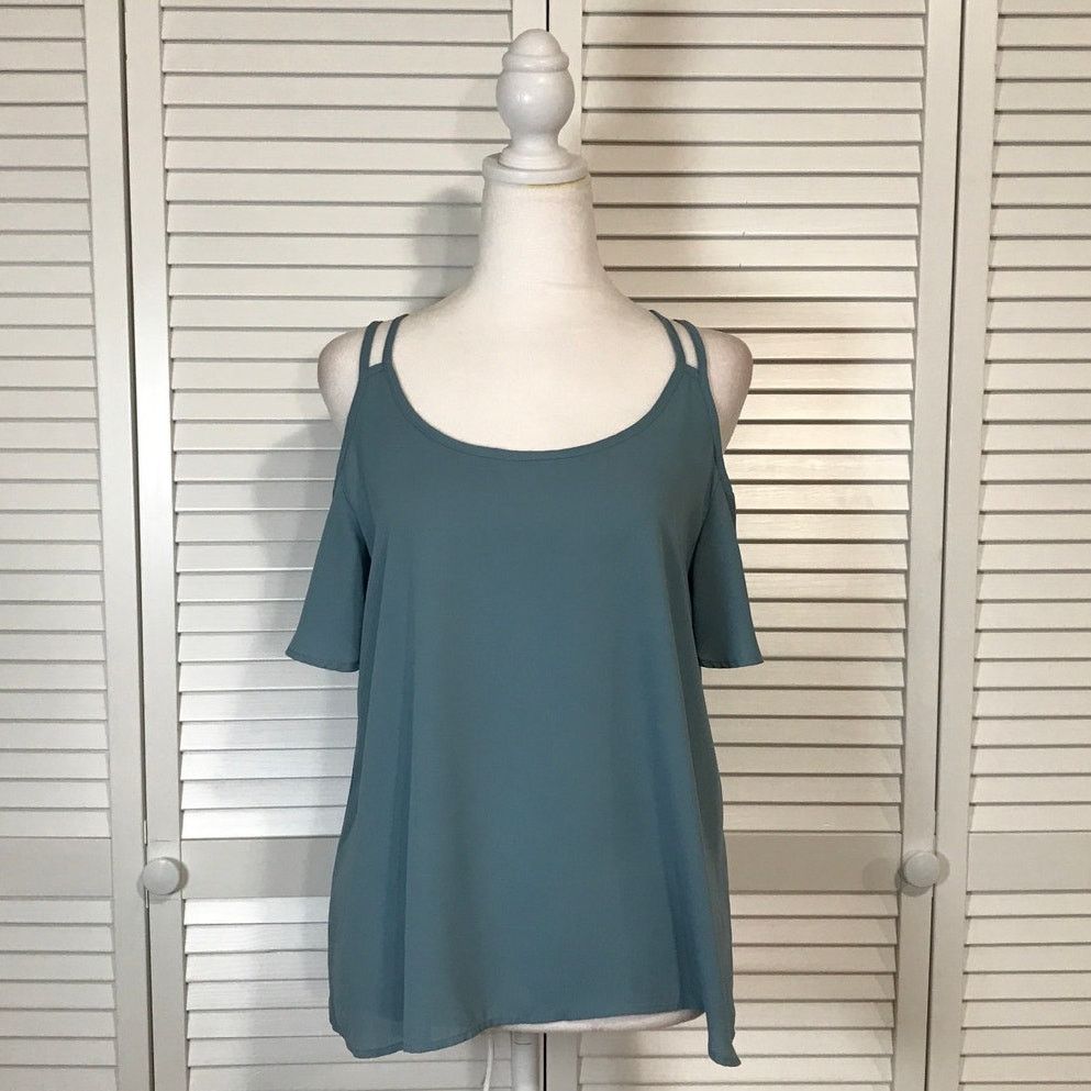 Other Active USA Boho Chic Green Flowy Tunic Blouse Women M Size M / US 6-8 / IT 42-44 - 1 Thumbnail