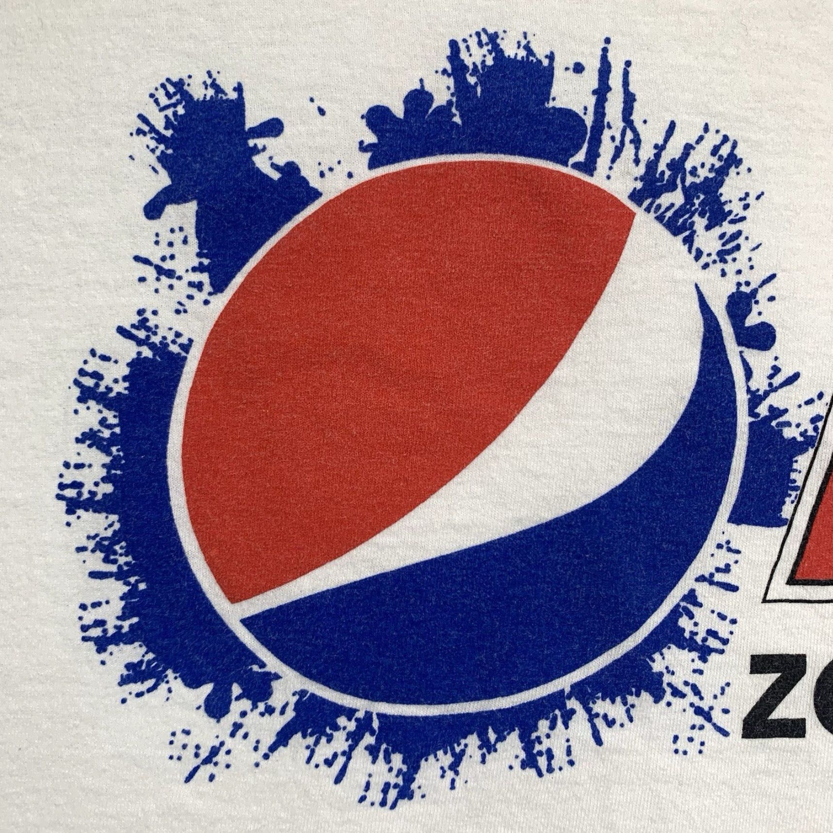 Jerzees VINTAGE JERZEES Pepsi Max T-Shirt Mens Large White Graphic Print Zero Calories 90s Cola Pop Size US L / EU 52-54 / 3 - 4 Thumbnail