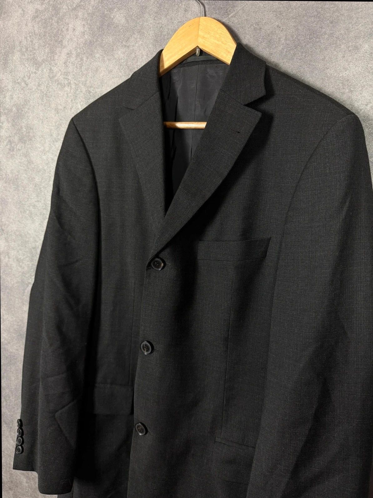 Hugo Boss Hugo Boss Virgin Wool Blazer Black Classic Size US M / EU 48-50 / 2 - 2 Thumbnail