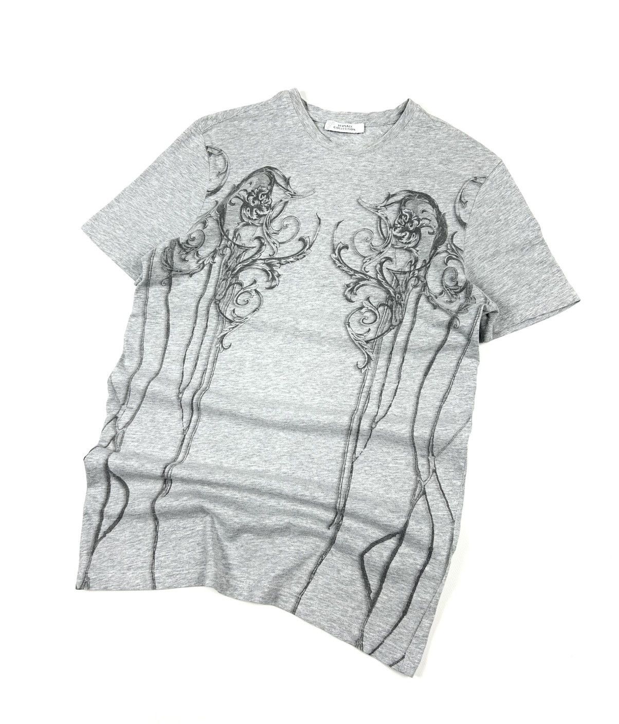 Versace Avant Grade Versace Collection Printed Graphic Tee gray y2k Size US S / EU 44-46 / 1 - 2 Thumbnail