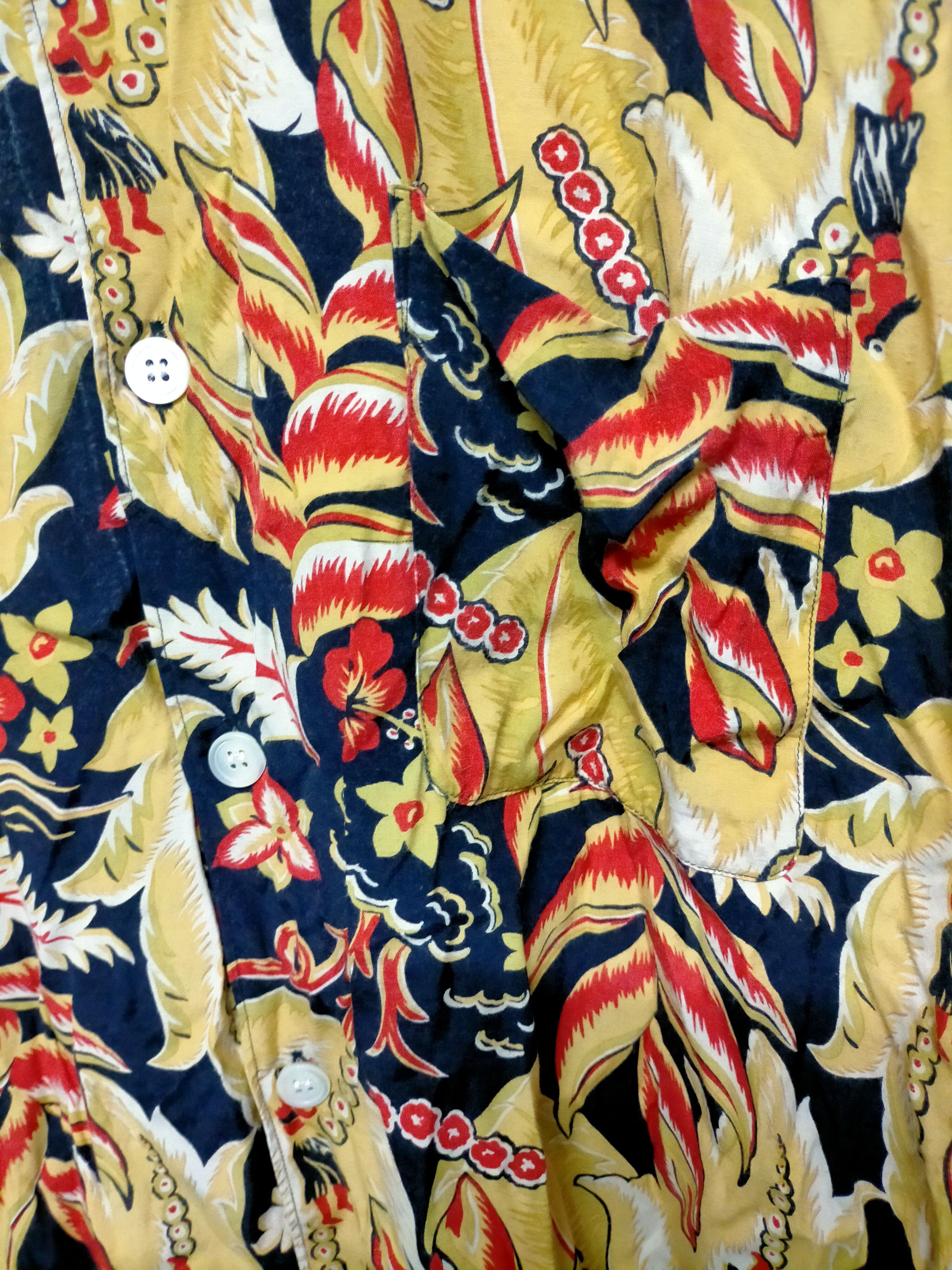 Comme des Garcons Comme des Garcons Hawaiian 100 Rayon Buton ups Size US L / EU 52-54 / 3 - 9 Thumbnail