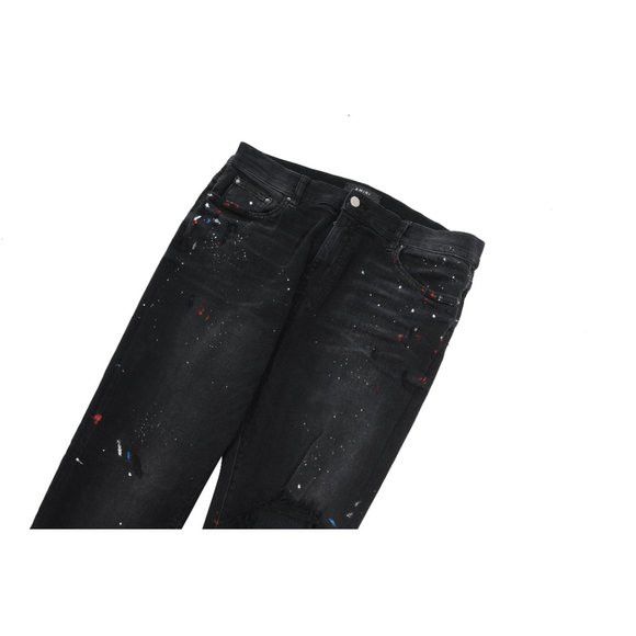 Amiri Amiri Mens Paint Splatter Broken Knee Blowout Size US 36 / EU 52 - 5 Thumbnail