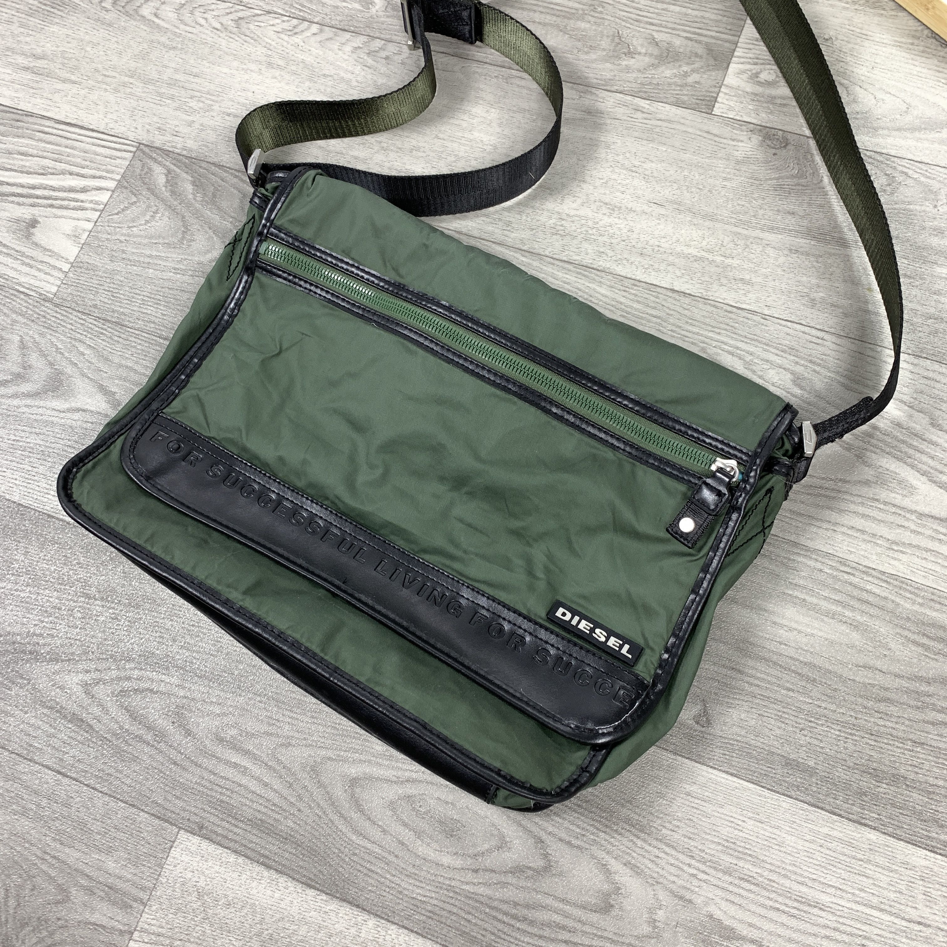 Diesel Vintage Diesel Y2K Rare Khaki Crossbody Euro Industrial Bag Size ONE SIZE - 5 Thumbnail