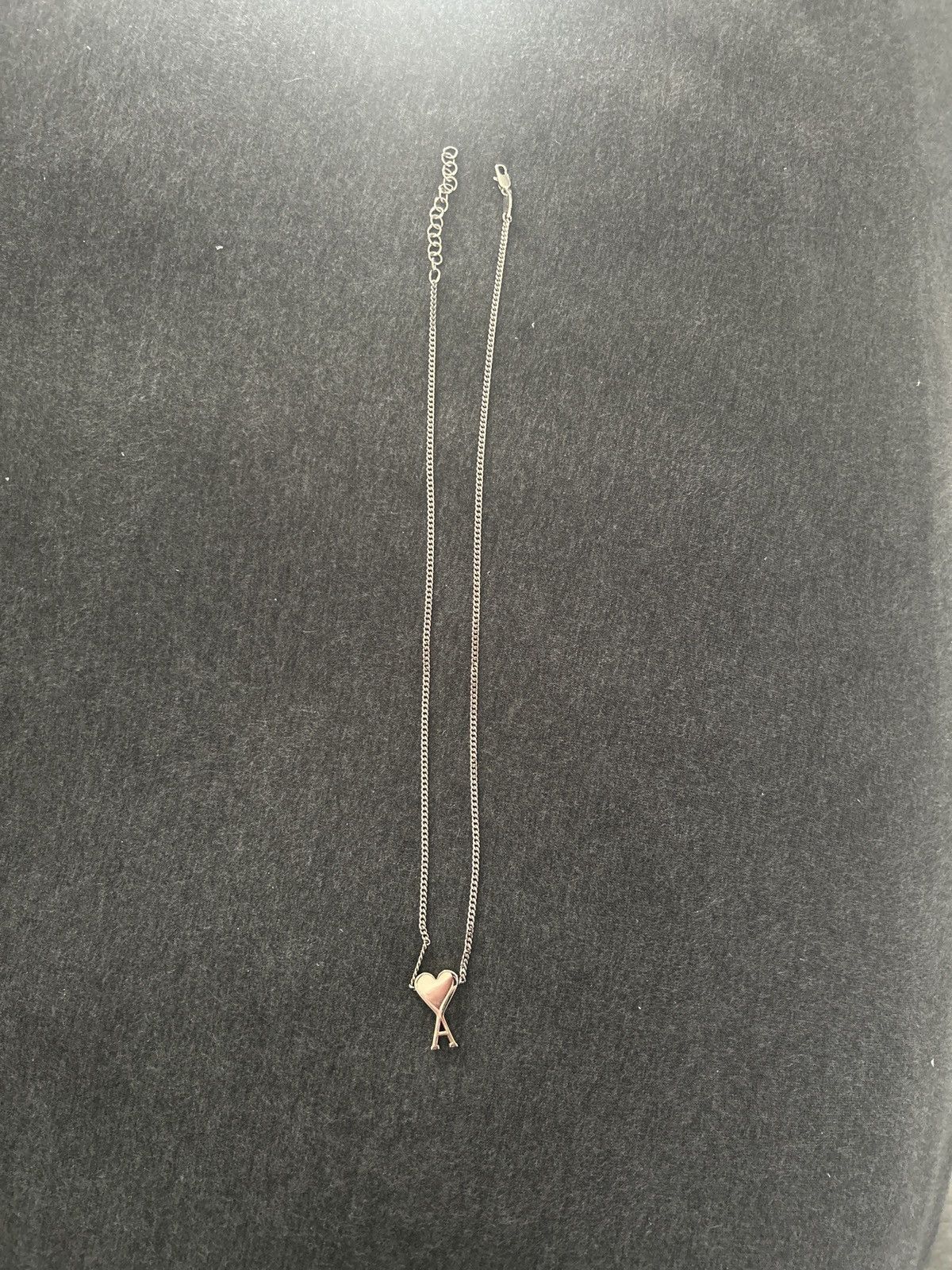 AMI SILVER BRASS AMI DE COEUR PENDANT NECKLACE Size ONE SIZE - 1 Thumbnail