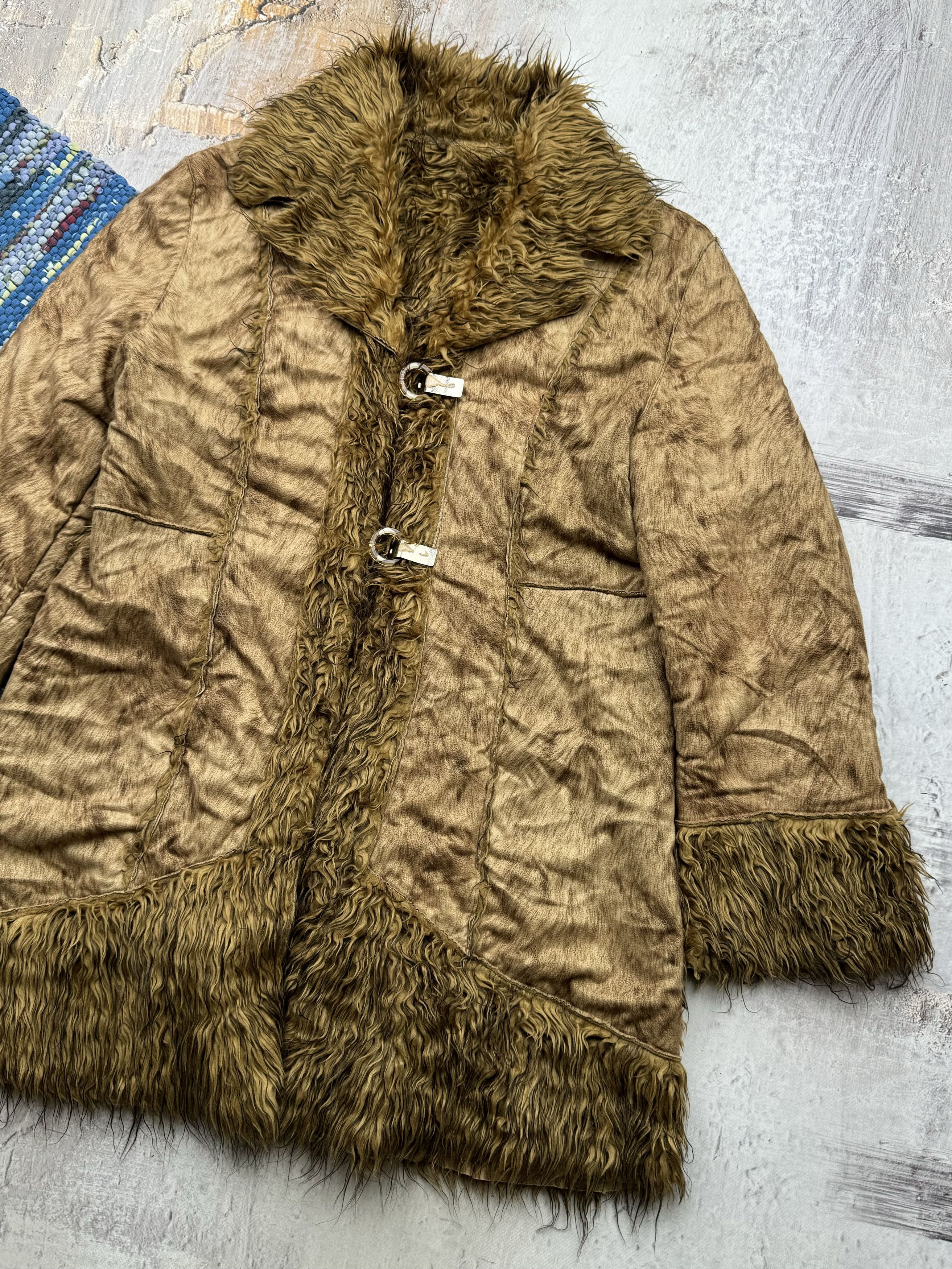 Vintage Vintage Faded Faux Fur Coat A186(495)D15 Size M / US 6-8 / IT 42-44 - 3 Thumbnail