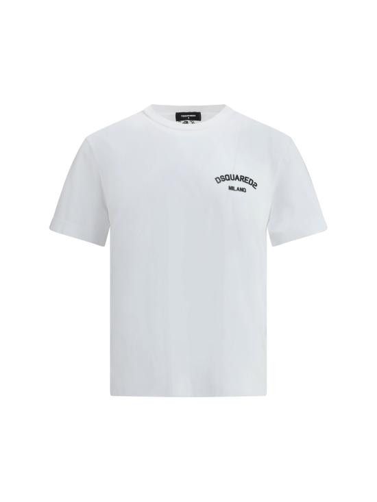Tシャツ・カットソー DSQUARED2 Men T-shirt White S74GD1477D20020 961 Dsquared2 DSQUARED2 Men T-Shirts S74GD1477D20020 961 WHITE