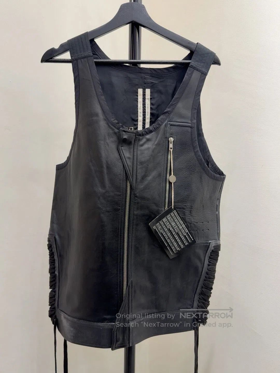 Rick Owens Rick Owens Leather Vest Size S. Size US S / EU 44-46 / 1 - 1 Thumbnail