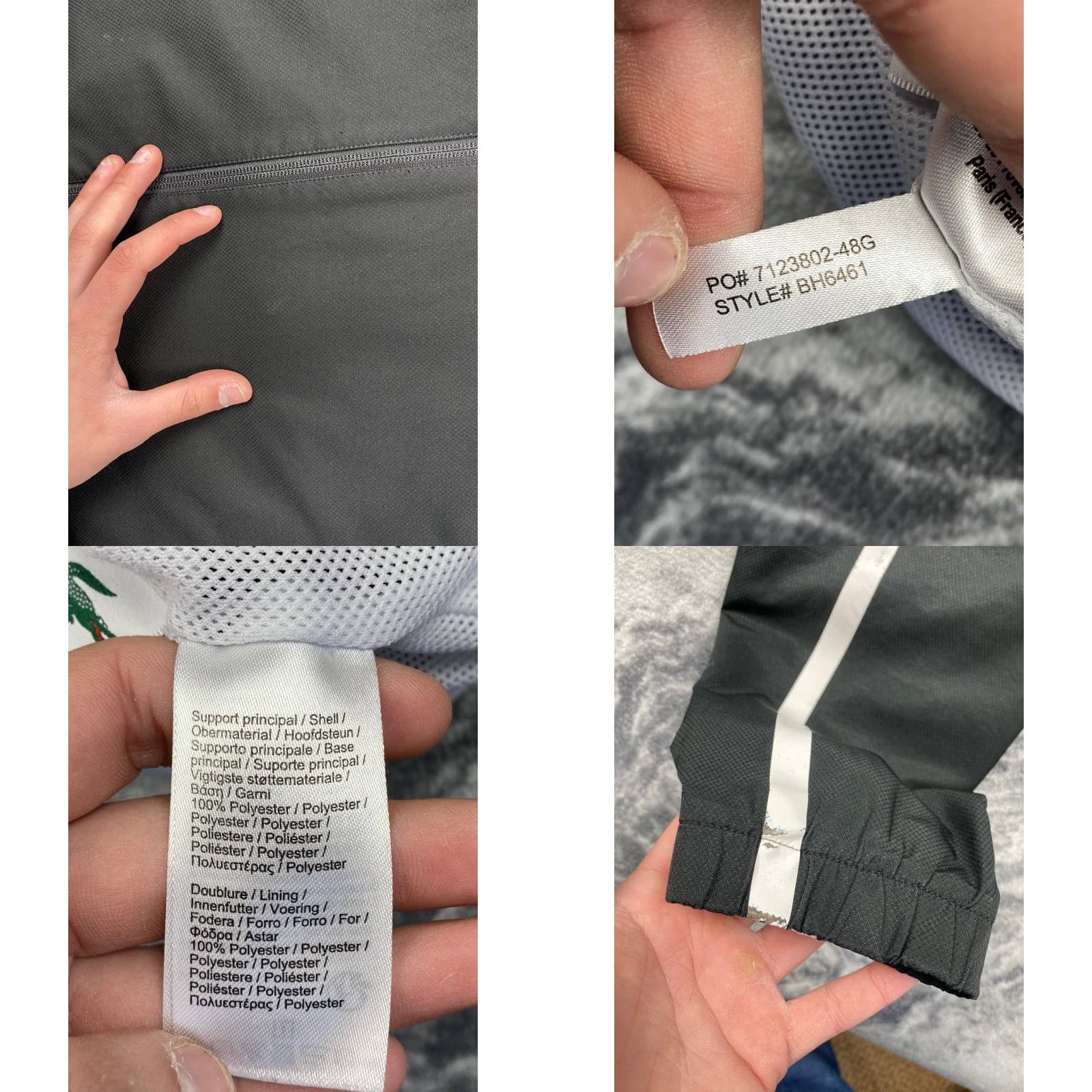 Lacoste Lacoste Sport Hooded Jacket Windbreaker Men XL Black Size US XL / EU 56 / 4 - 9 Thumbnail