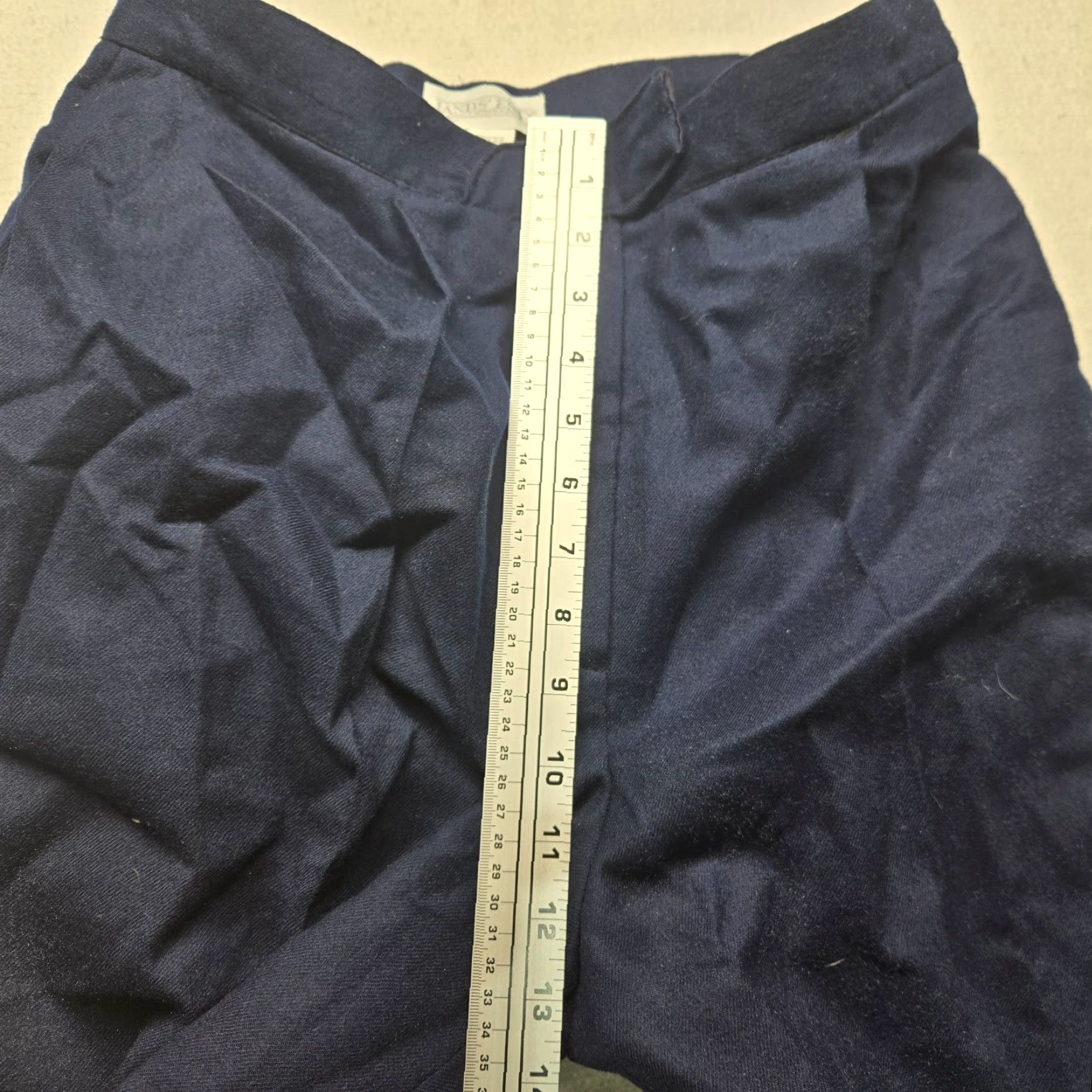 Lands' End Lands' End Pants Navy Blue 100% Wool Traditional Fit Women Size 6 Solid Front Chino Wool Pants Womens 90s Style, Casual, Regular Fit Size 28" / US 6 / IT 42 - 5 Thumbnail