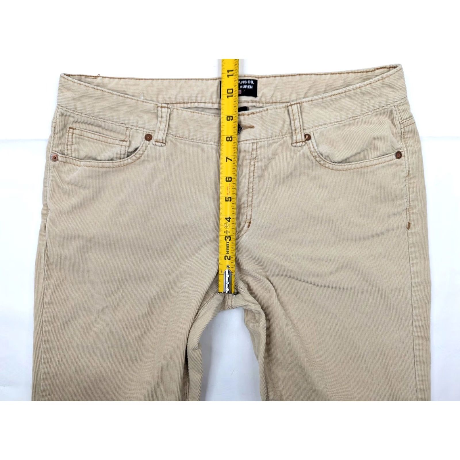 Polo Ralph Lauren Polo Ralph Lauren Polo Jeans Co. Corduroy Bootcut Pants Women 10x32 Beige Khakis Regular Straight 34W 31L Vintage: No Size 32" / US 10 / IT 46 - 4 Thumbnail