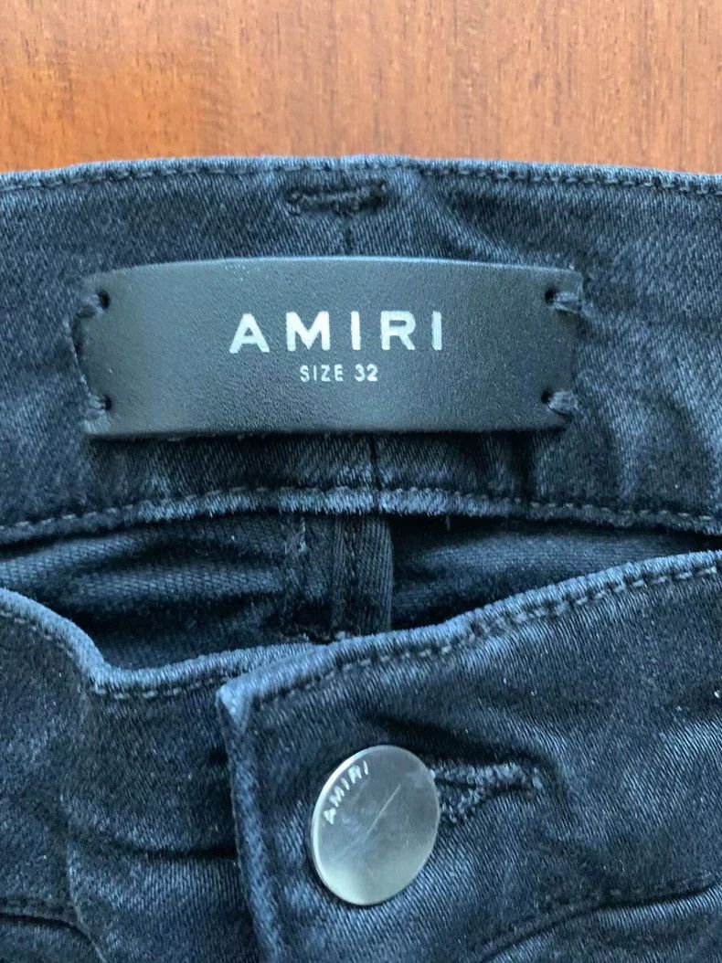 Amiri Amiri multi-element checkered pattern patched black denim Size US 32 / EU 48 - 2 Thumbnail
