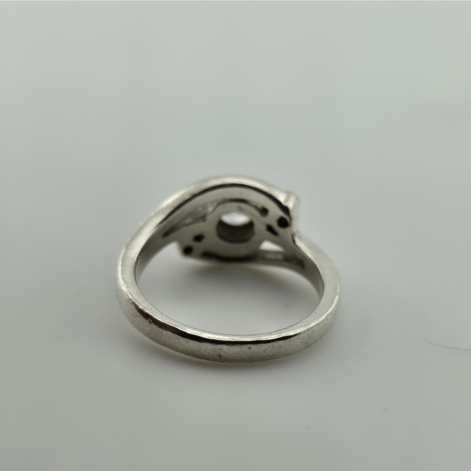 Other Sterling Silver CZ Ring Size 7 Swirl Clear Ring Size ONE SIZE - 5 Thumbnail