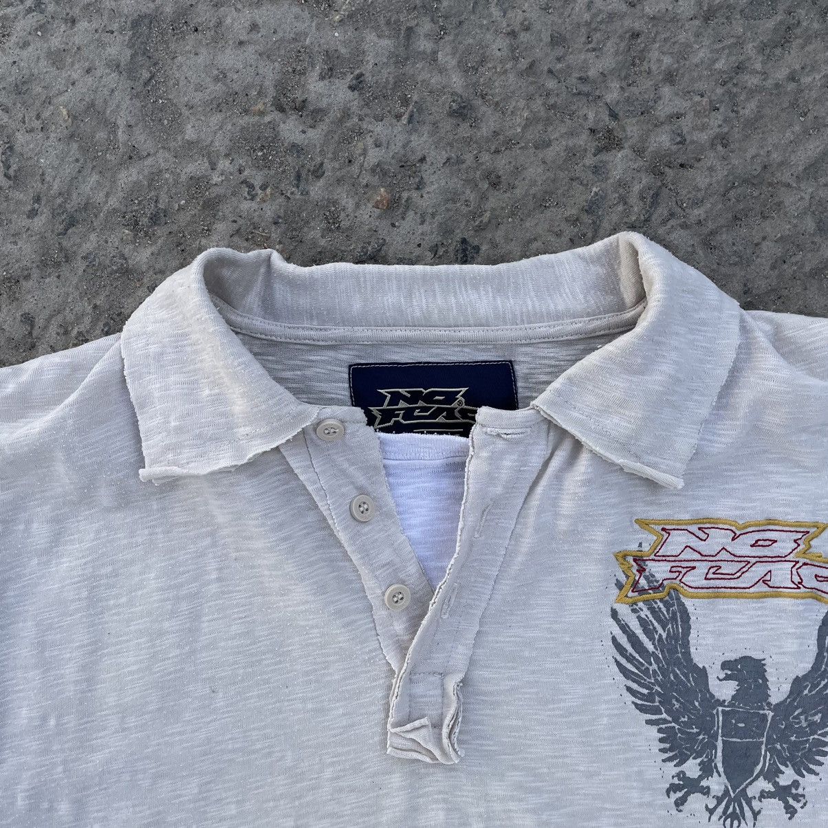 Japanese Brand × No Fear × Vintage Vintage Japanese Style No Fear Polo T-shirts Style USA Y2K Size US L / EU 52-54 / 3 - 5 Thumbnail