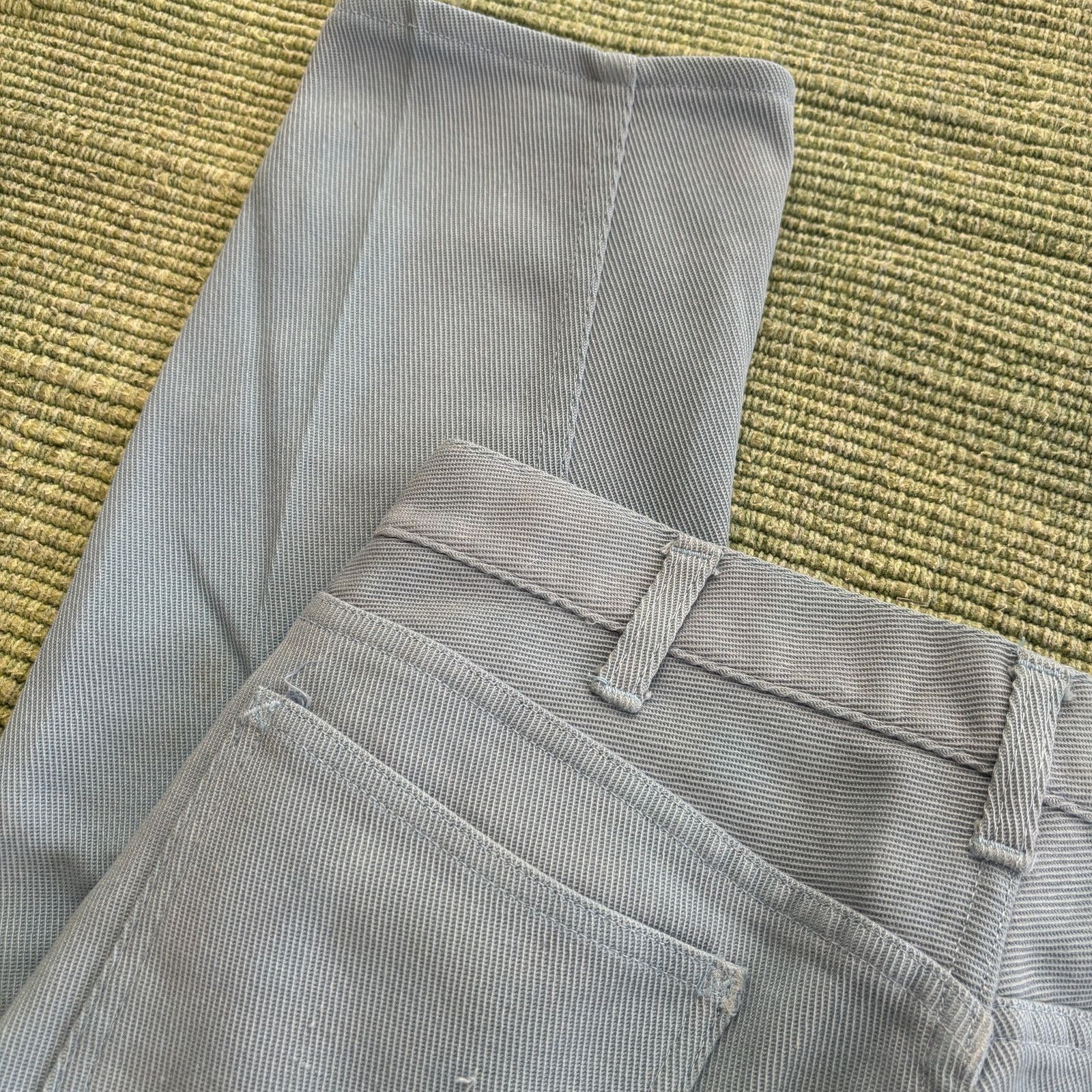 Lee × Vintage True vintage 60s Lee cotton twill Lee-Prest blue trousers Size 29" - 4 Thumbnail