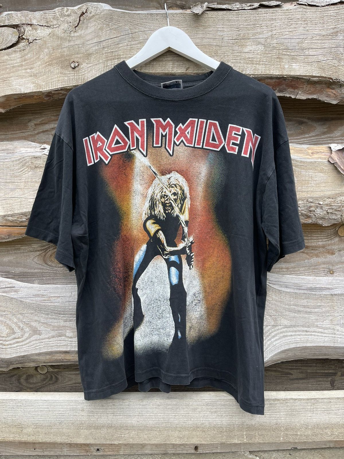 90’s Vintage Iron Maiden big logo tee