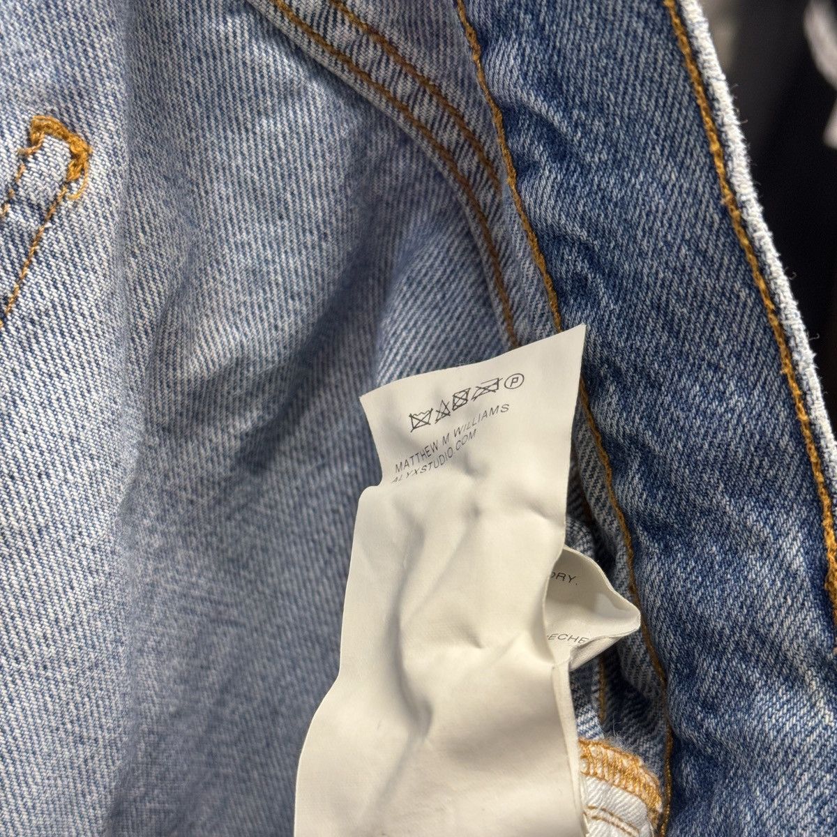 1017 ALYX 9SM 1017 Alyx 9SM Slashed Thorn Distressed Denim Jeans Size US 32 / EU 48 - 14 Thumbnail
