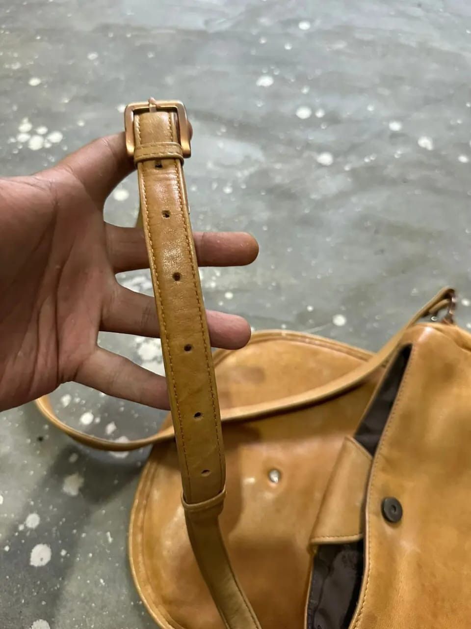 Yohji Yamamoto Vintage Yohji yamamoto Ysaccs Leather Crossbody / Sling bag Size ONE SIZE - 17 Thumbnail