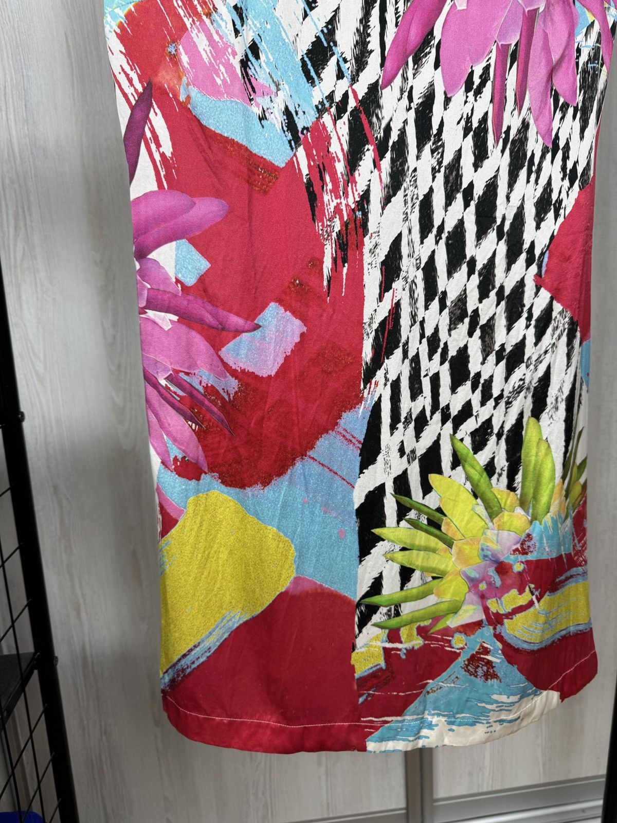 Just Cavalli Just Cavalli Silk Vintage abstract floral-printed mini dress Size M / US 6-8 / IT 42-44 - 4 Thumbnail