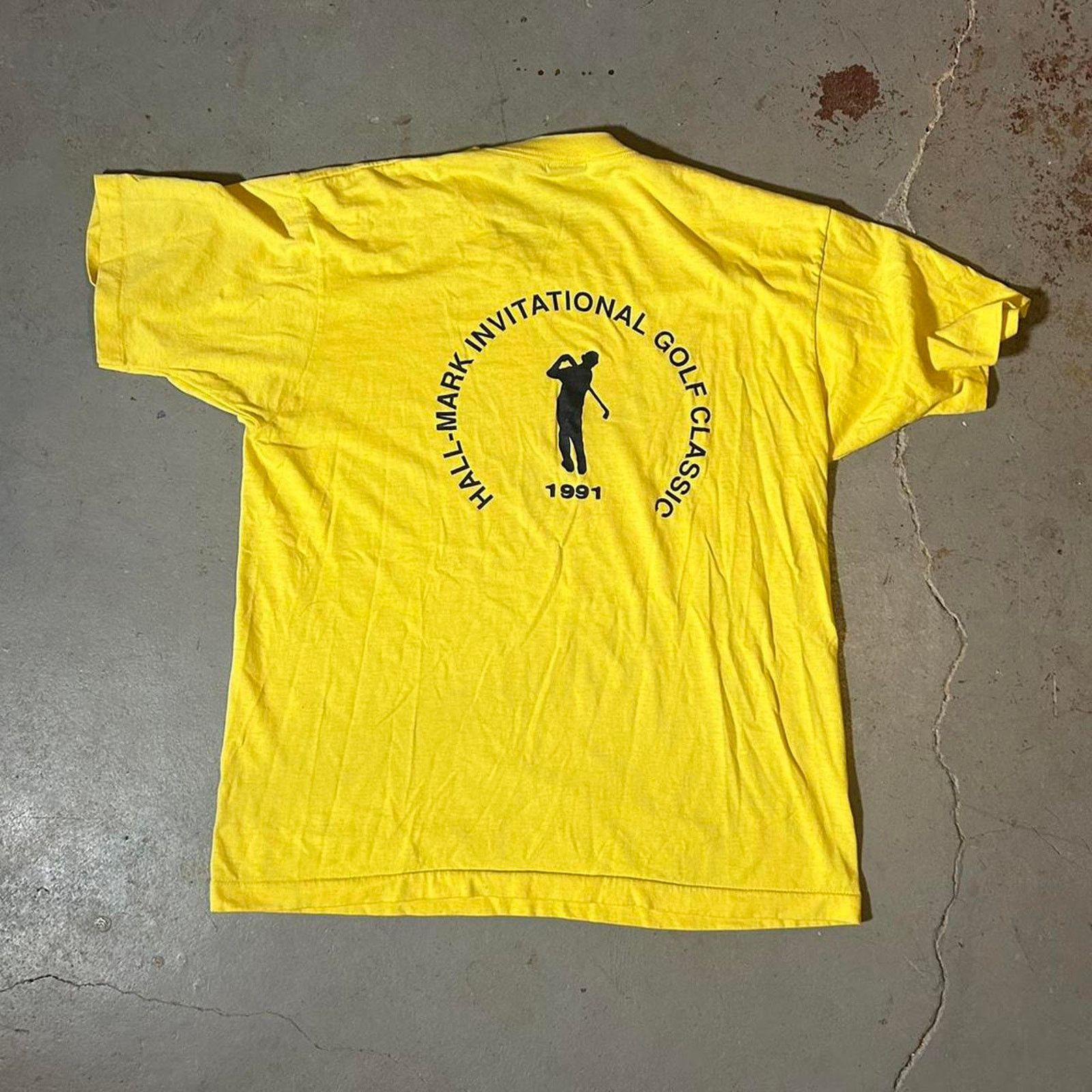 Hanes 90s yellow single stitch Size US XL / EU 56 / 4 - 1 Thumbnail