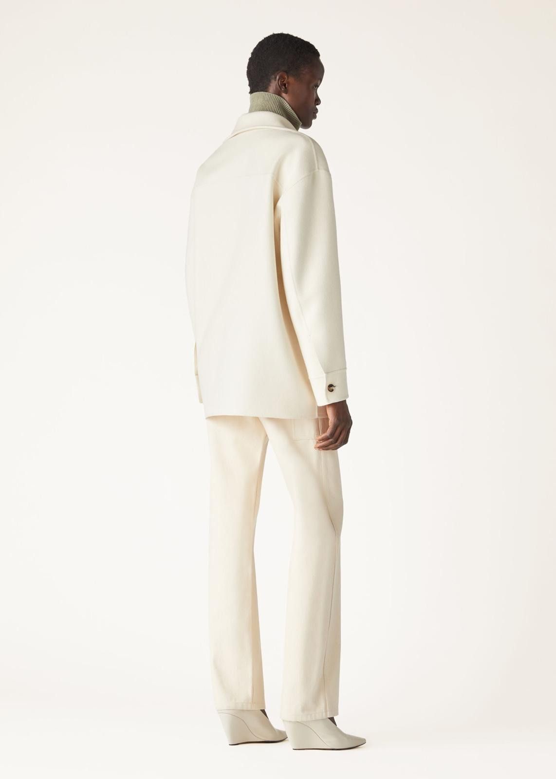 Loro Piana o1srvl11e0725 FAO6473 Jillian Over Shirt in White Size S / US 4 / IT 40 - 6 Thumbnail