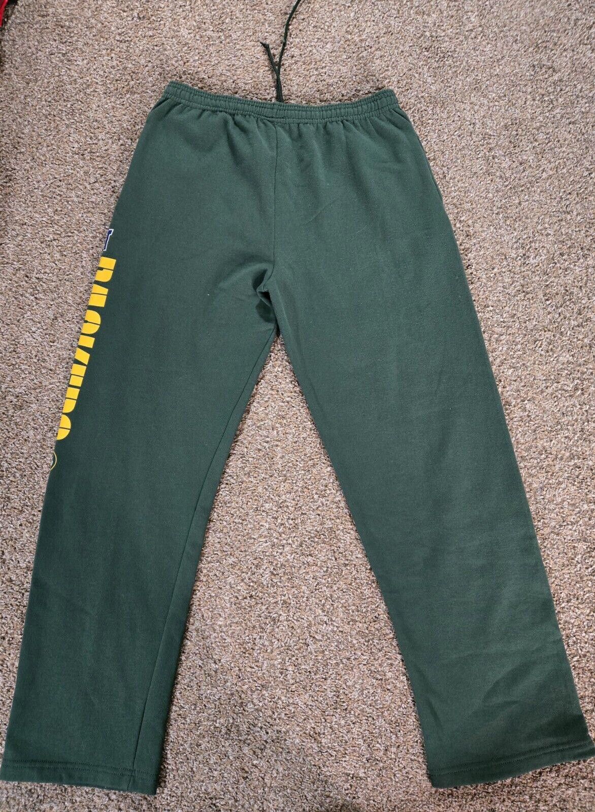 Designer 2010 NFC Green Bay Packers Super Bowl Year Wide Leg Sweats L Size US 34 / EU 50 - 8 Thumbnail