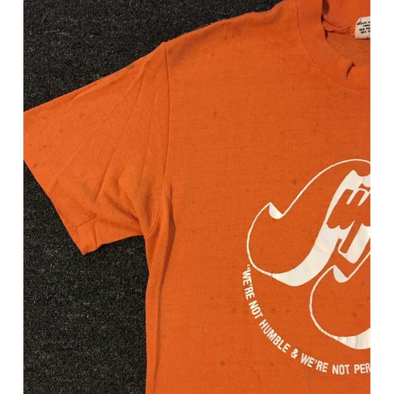 Vintage VINTAGE 70s Super Sophomore Faded Shirt S Orange Nike? Size US S / EU 44-46 / 1 - 6 Thumbnail