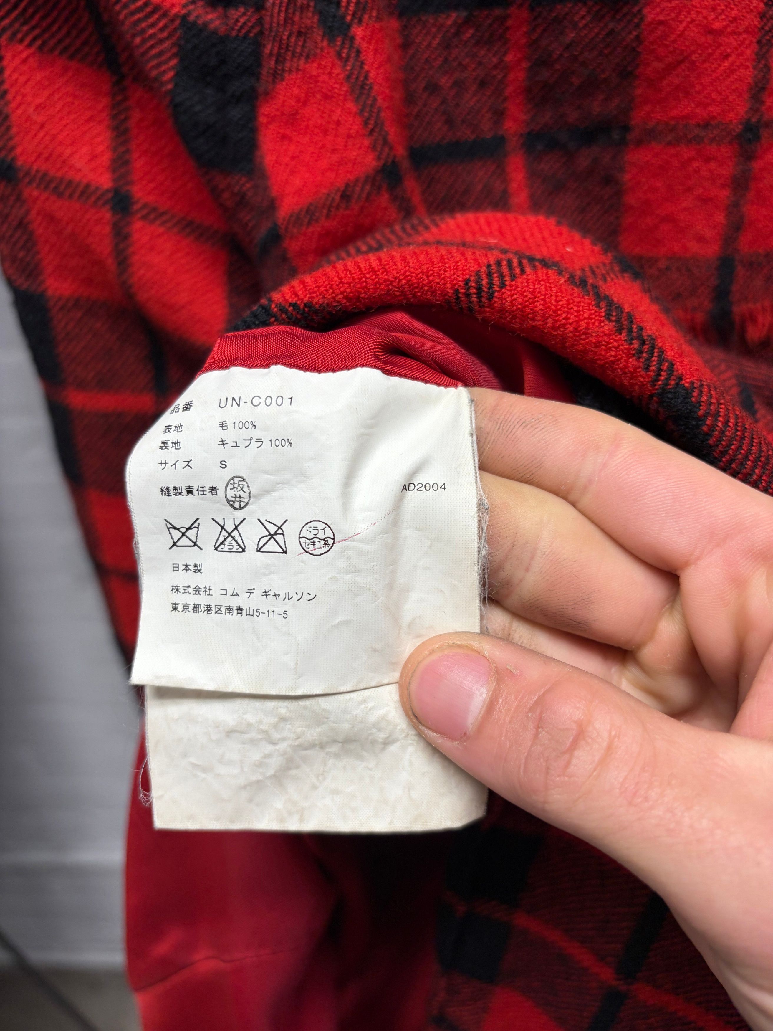 Junya Watanabe AW2002 Junya Watanabe Plaid Distressed Wool Trench Coat Size US S / EU 44-46 / 1 - 5 Thumbnail