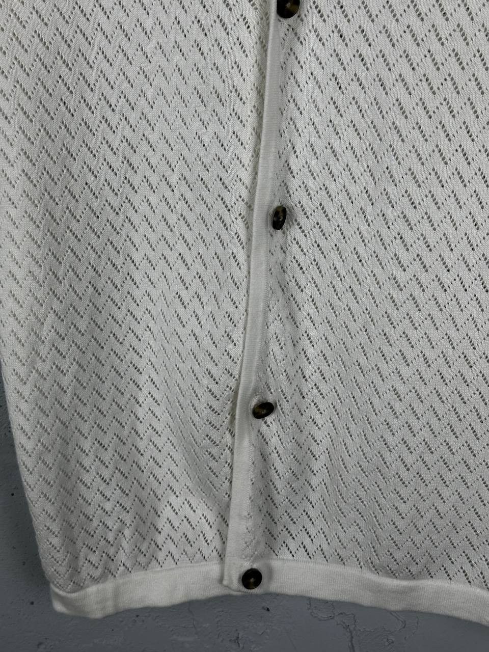 Other Avant Garde White Rico Knitted Shirt ALD Style Size L Size US L / EU 52-54 / 3 - 5 Thumbnail