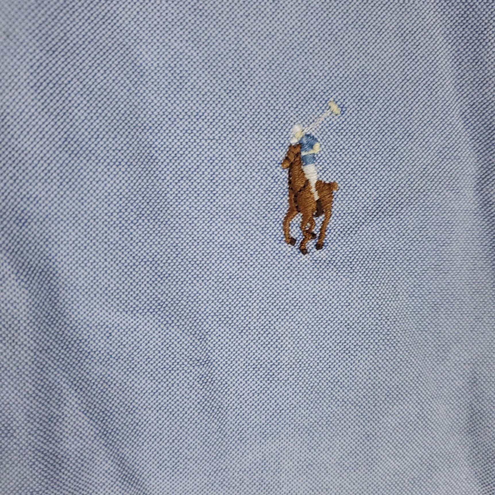Ralph Lauren Ralph Lauren Shirt Mens Size 16 Blue Pony Dress Button Up Short Sleeve Dress Shirt Classic American Modern Mens Size 42R - 3 Thumbnail