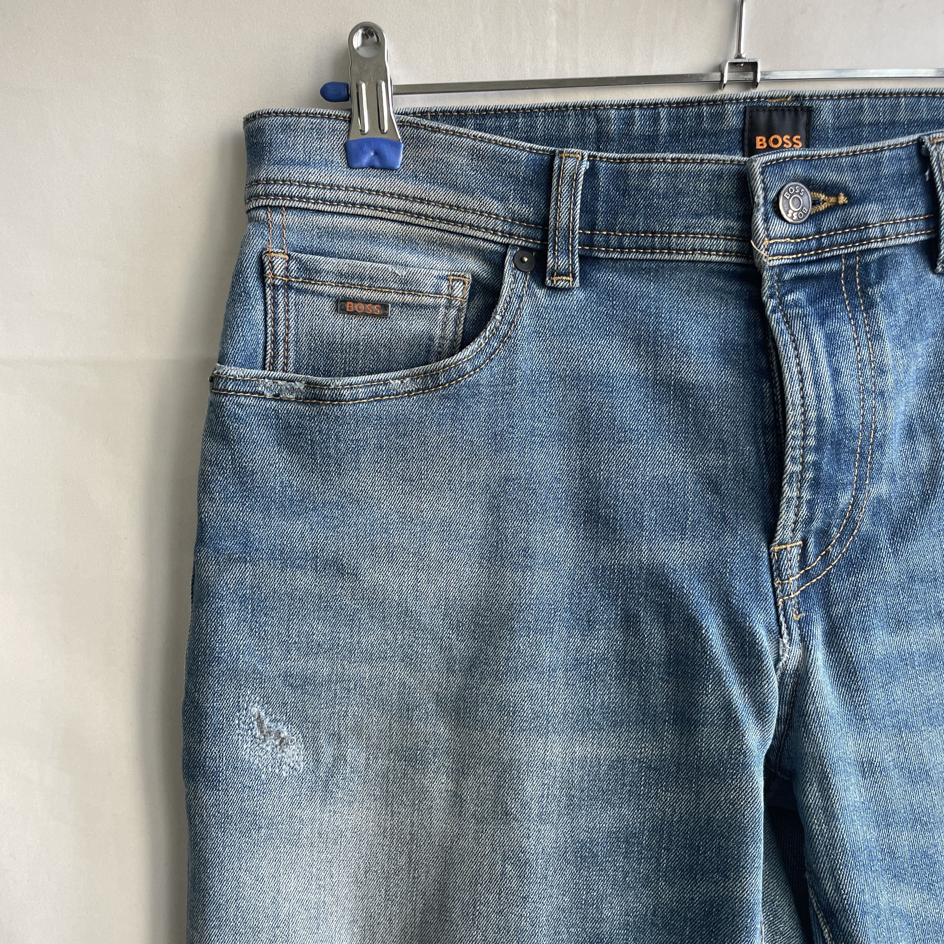 Hugo Boss Hugo Boss Orange Maine Distressed Repaired Stretch Denim Size US 32 / EU 48 - 5 Thumbnail