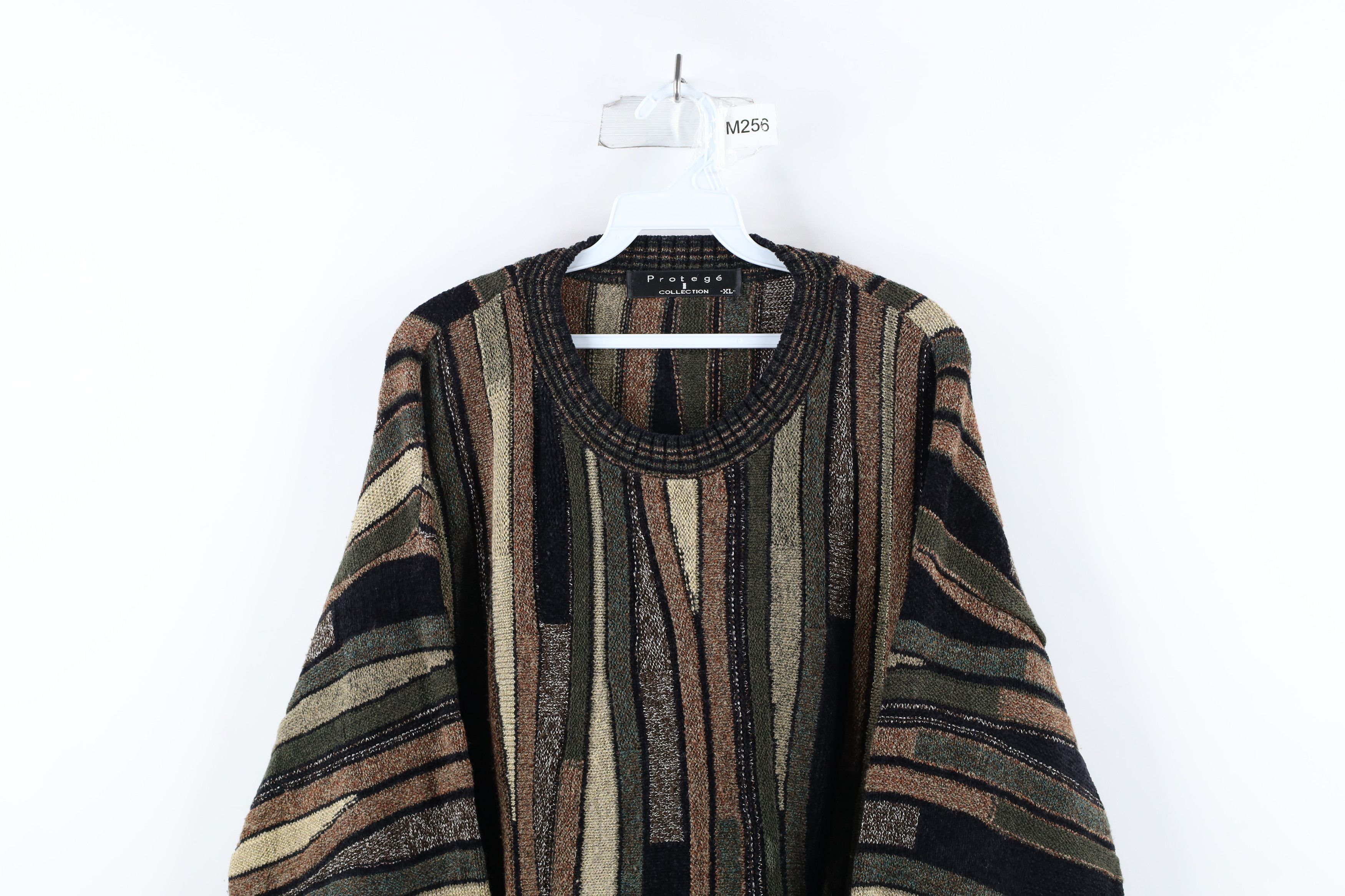 Vintage Vintage 90s Coogi Style Striped Knit Cosby Sweater USA Size US XL / EU 56 / 4 - 2 Thumbnail