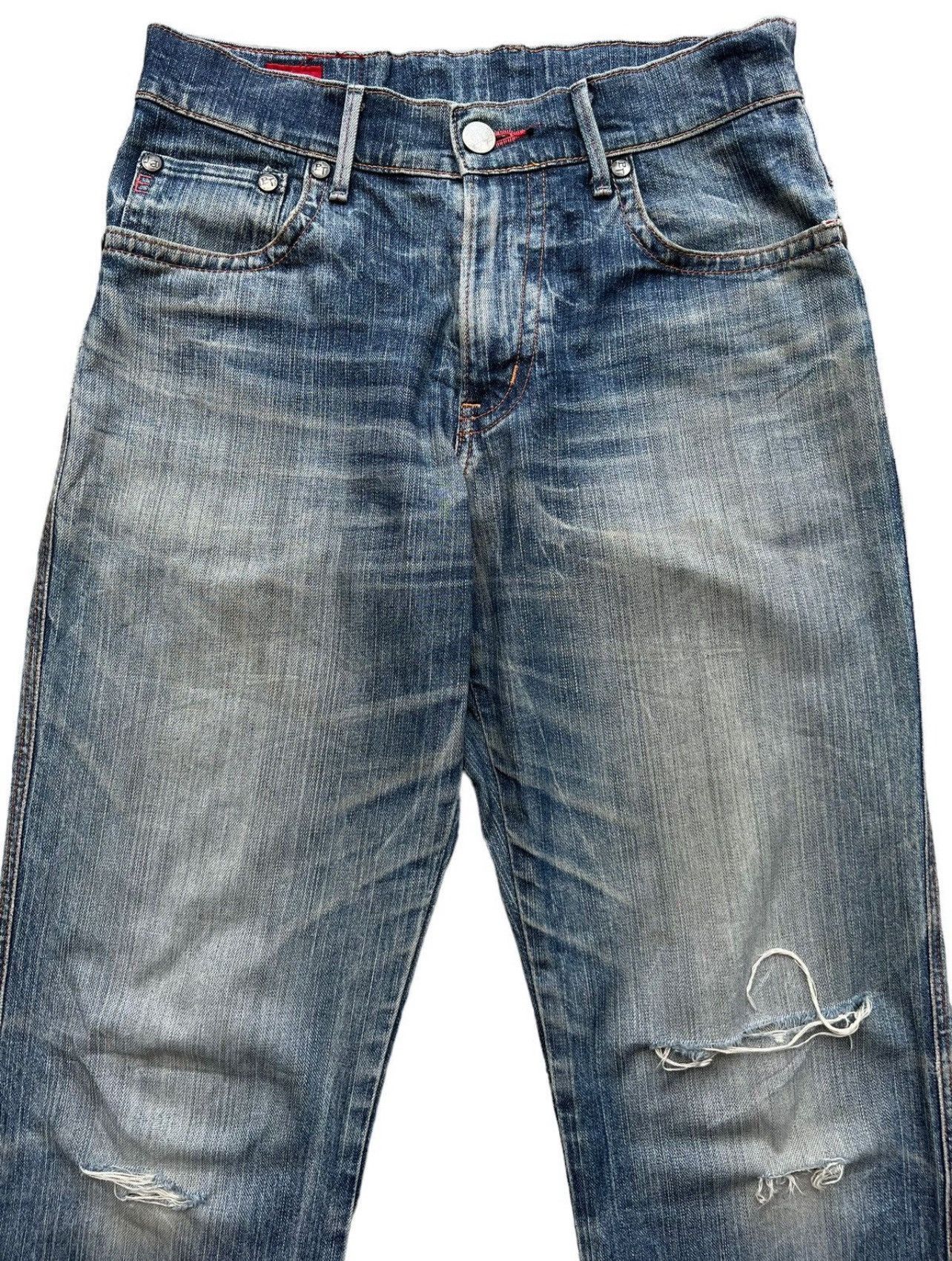 Edwin Vintage Edwin Blue Trip Distressed Jeans 32x34 Size US 32 / EU 48 - 3 Thumbnail