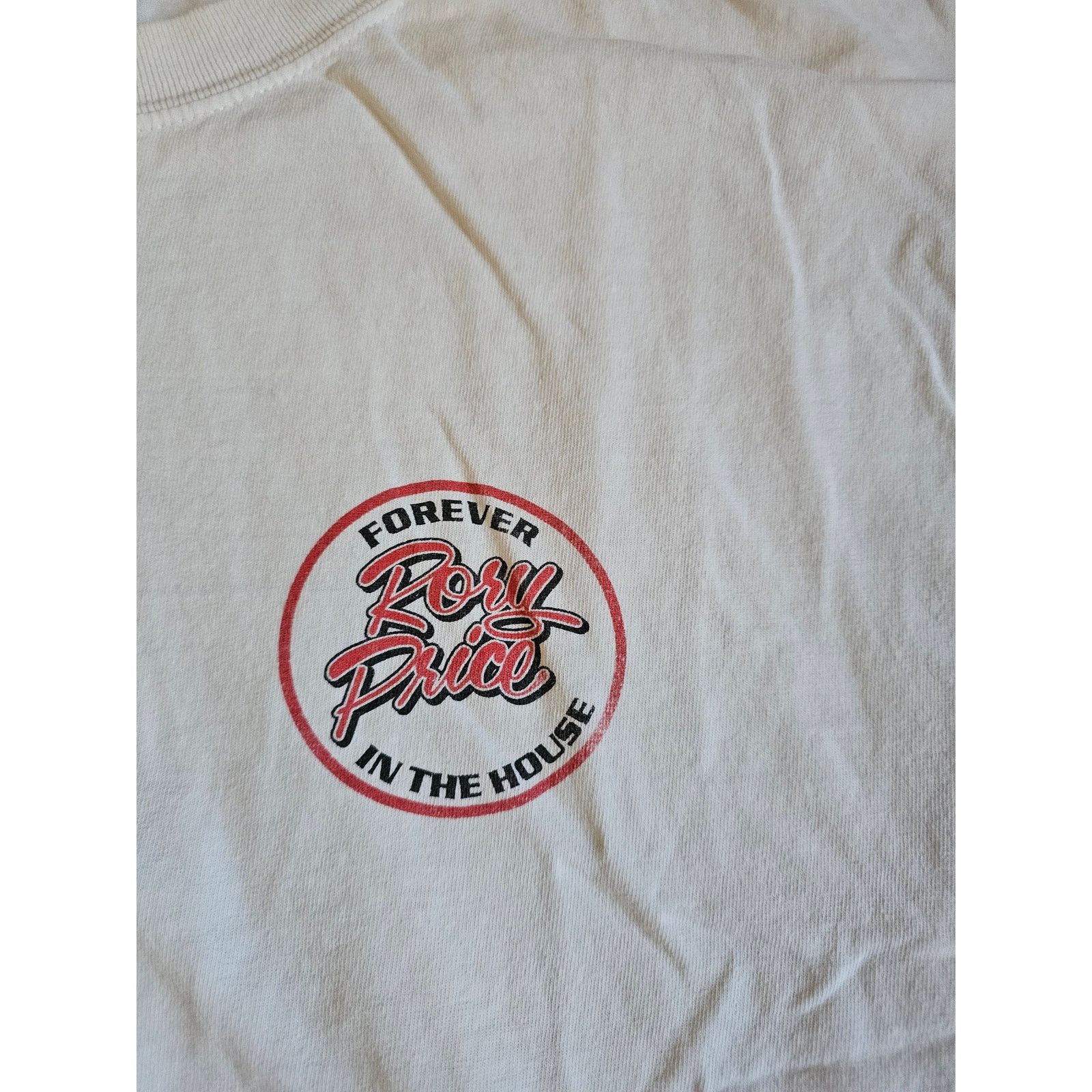 Gildan Rory Price Memorial White yellow Red Double Sided T-shirt XL Size US XL / EU 56 / 4 - 4 Thumbnail