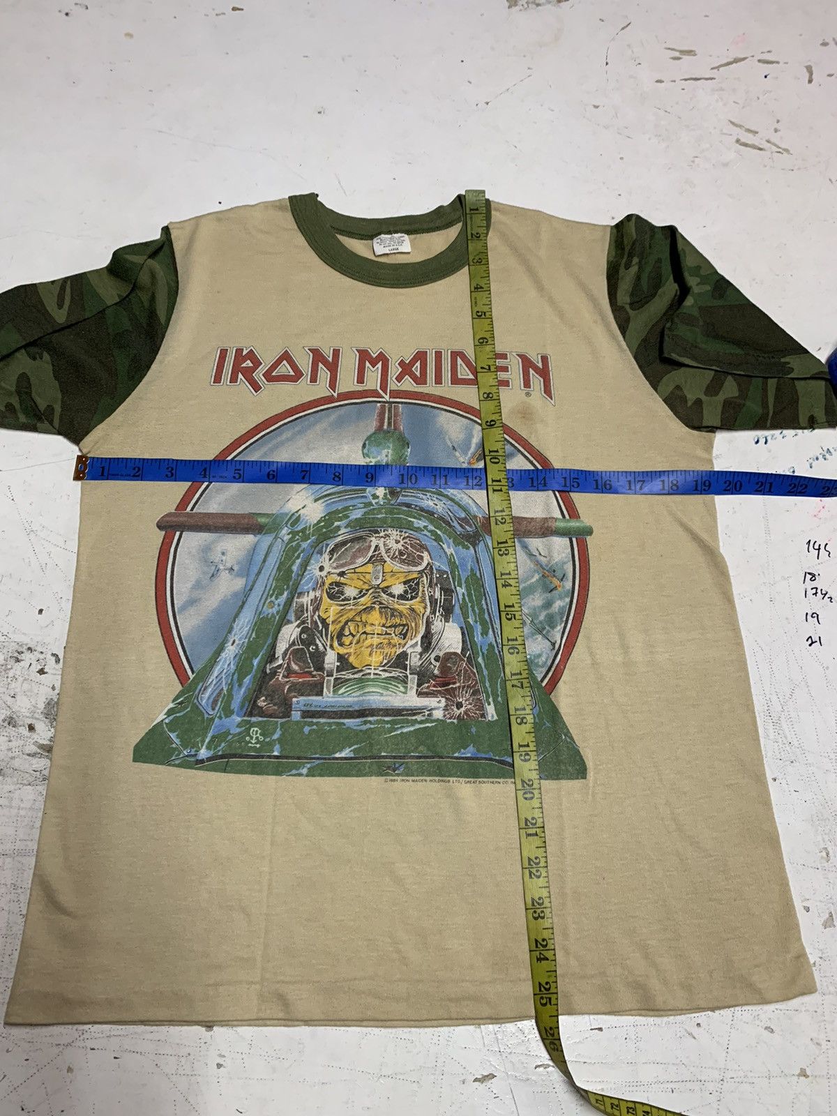 Iron Maiden × Vintage Rare vintage Iron Maiden Aces High camo Size US S / EU 44-46 / 1 - 10 Thumbnail