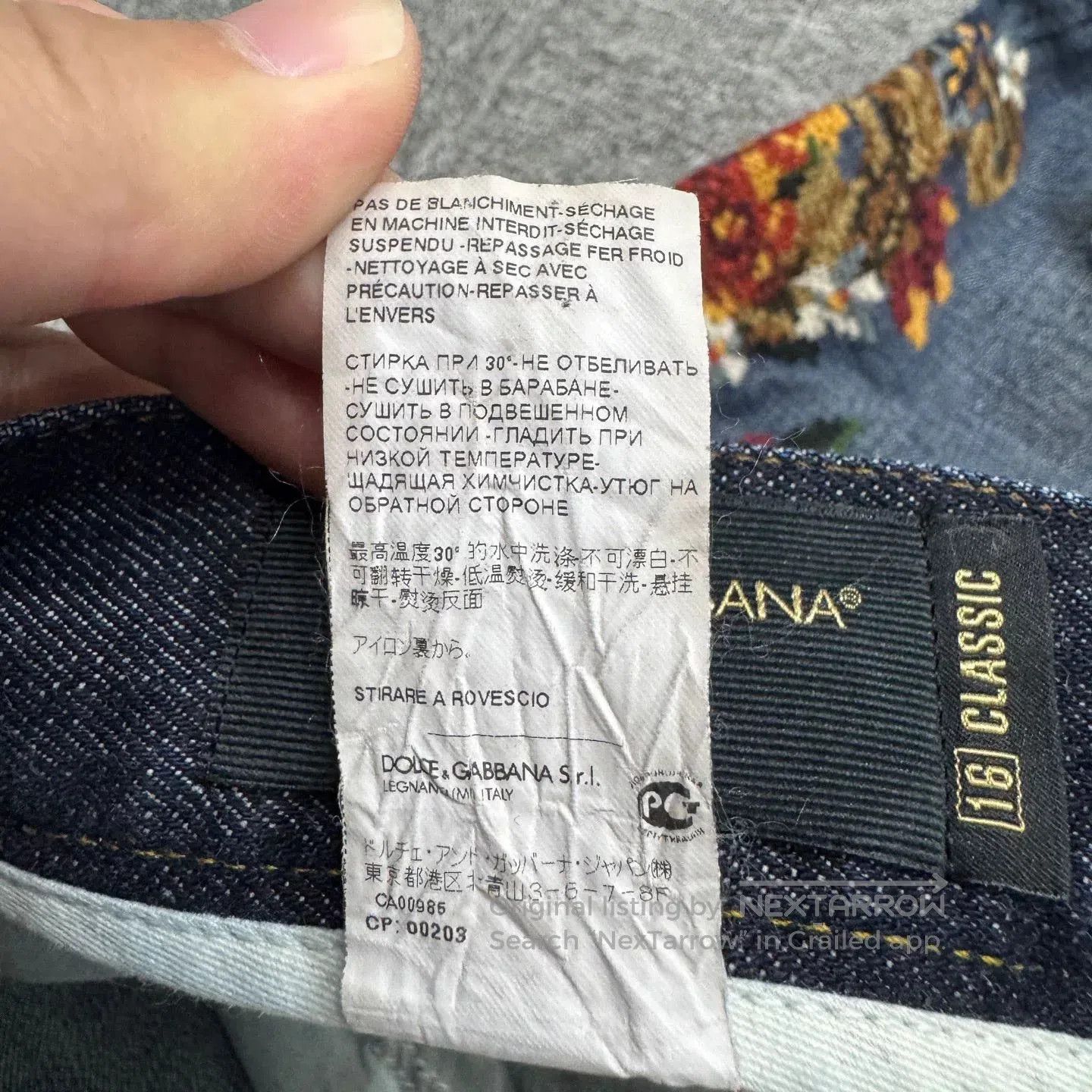 Dolce & Gabbana embroidered vintage denim jeans. Size 41" - 7 Thumbnail