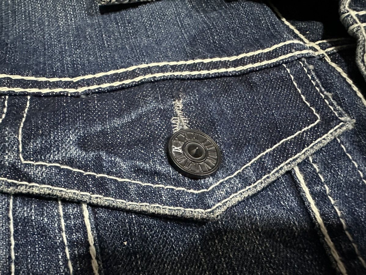 14th Addiction 🔥Y2K Archived Midas Denim Jacket Waxed Glitter Goth Punk Size US M / EU 48-50 / 2 - 6 Thumbnail