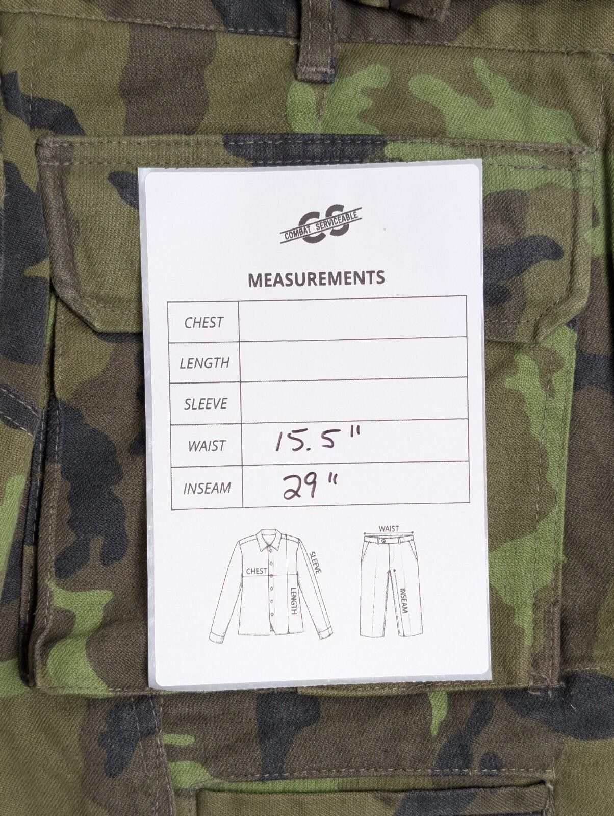 Other Czech Army Vz.95 Woodland Camo Field Trousers - 31x29 Size ONE SIZE - 6 Thumbnail